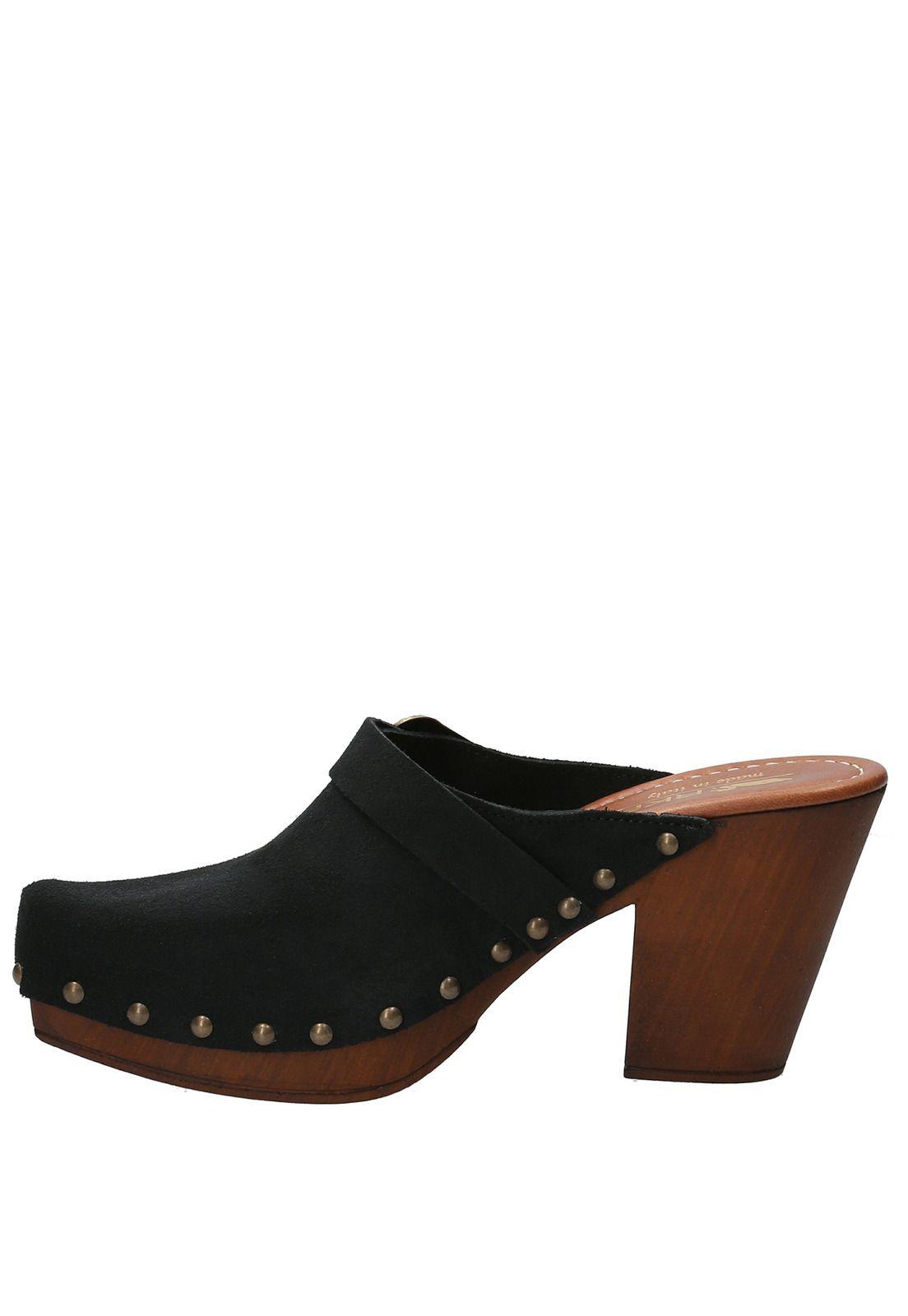 Sueco Cuero Mujer Padua Negro-5