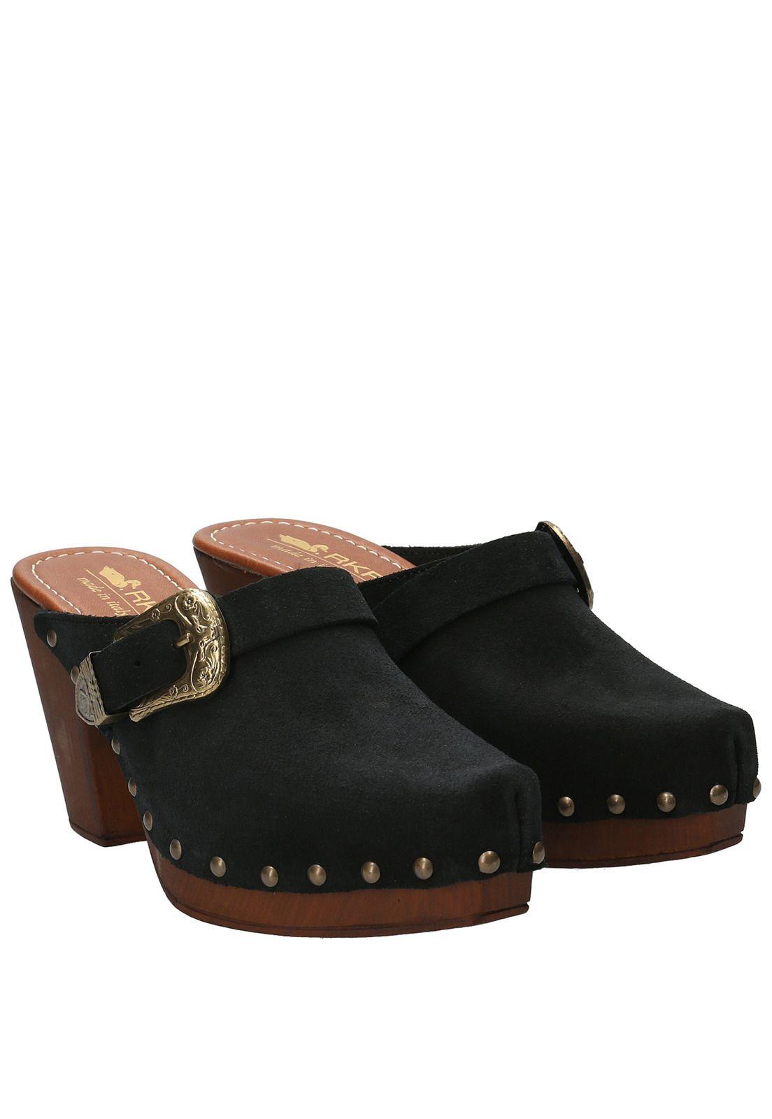 Sueco Cuero Mujer Padua Negro-7