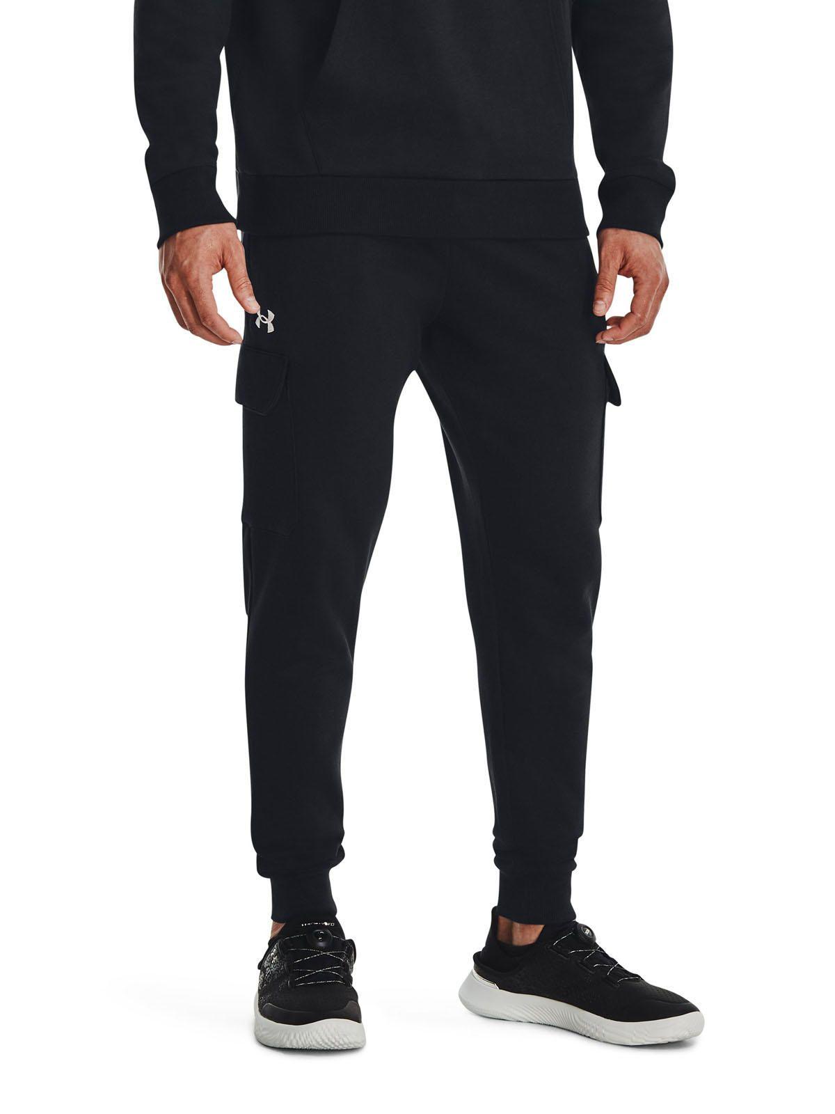 Joggers cargo UA Rival para hombre Negro-3