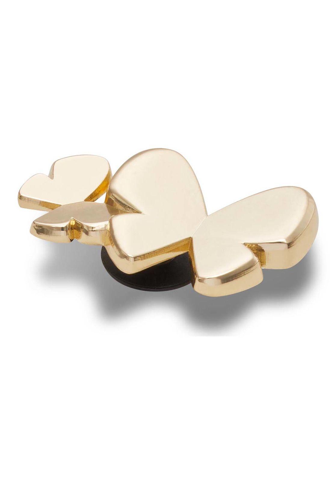 Jibbitz Dúo Mariposas Dorado Metalizado-2