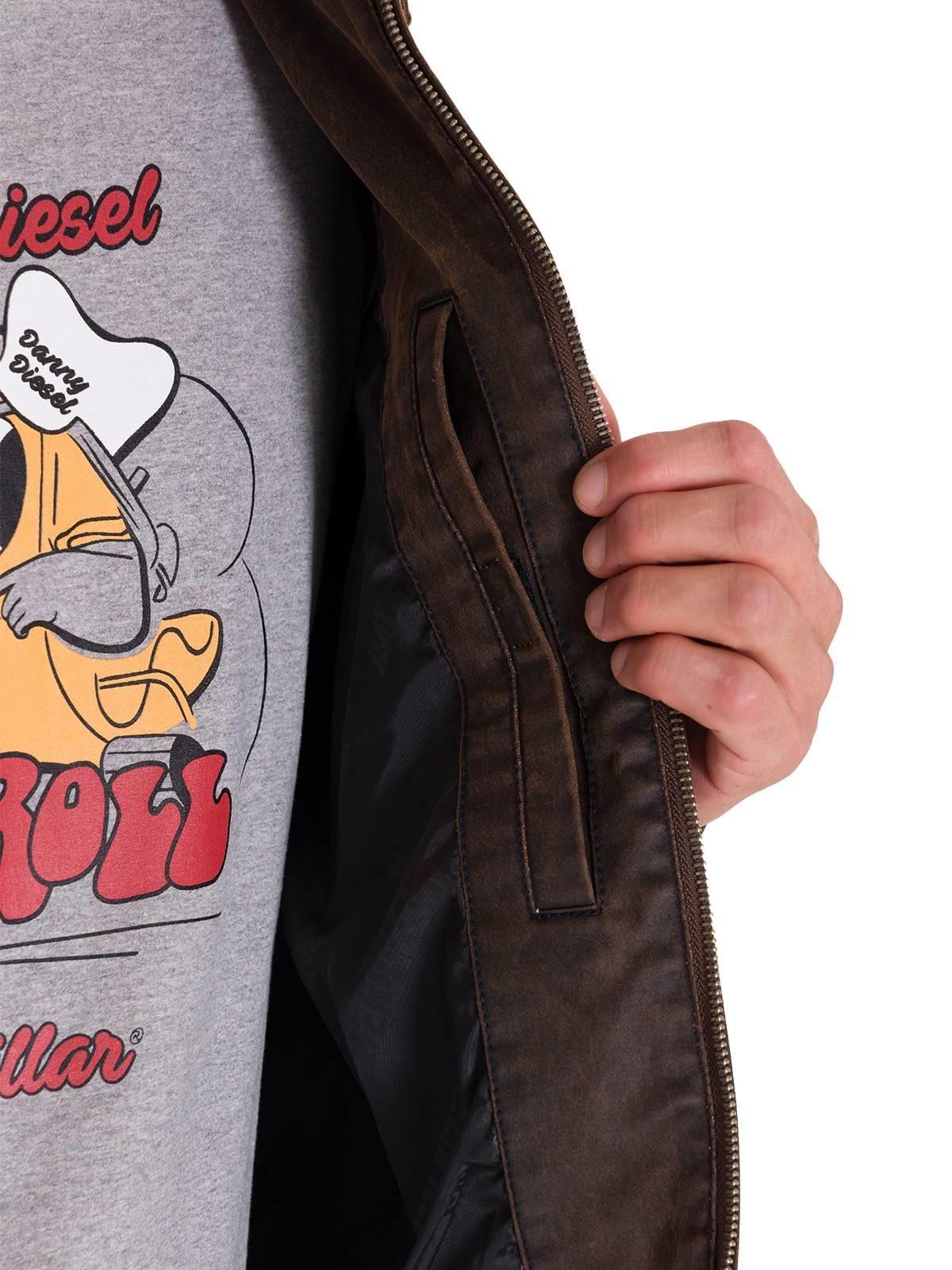 Chaqueta Casual Waxed Chore Hombre Café Oscura-6