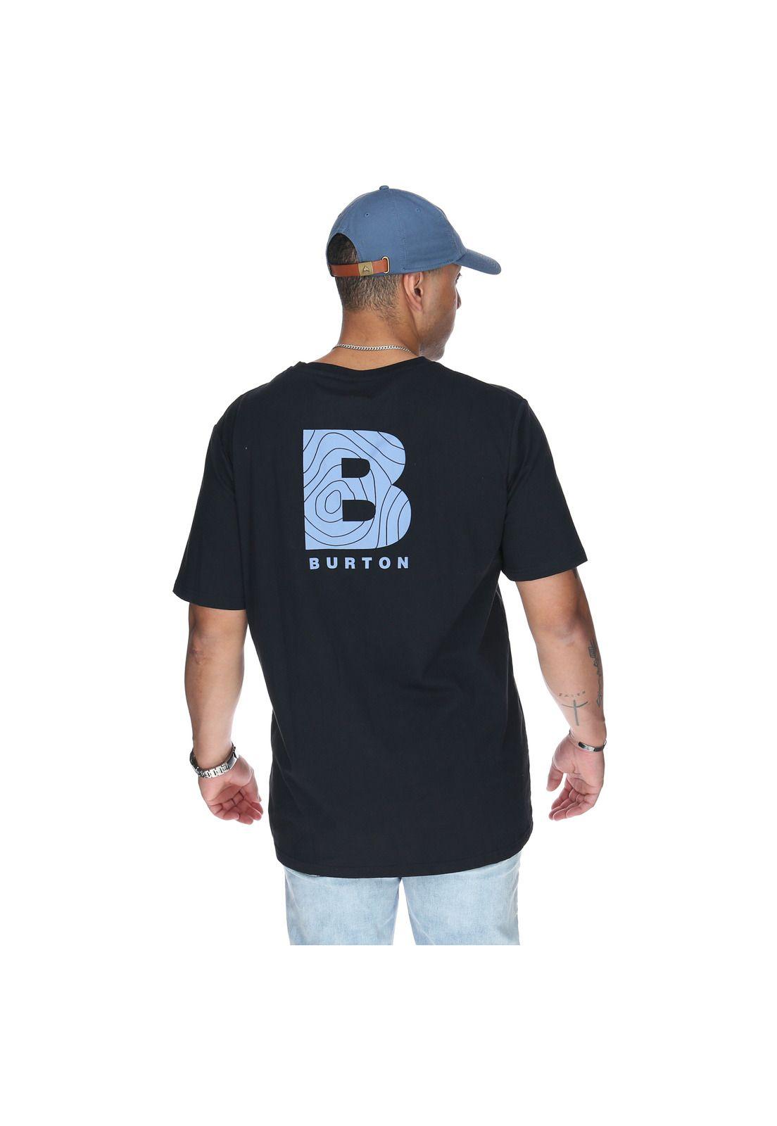 Polera M/C Hombre Tree Print Negro-2