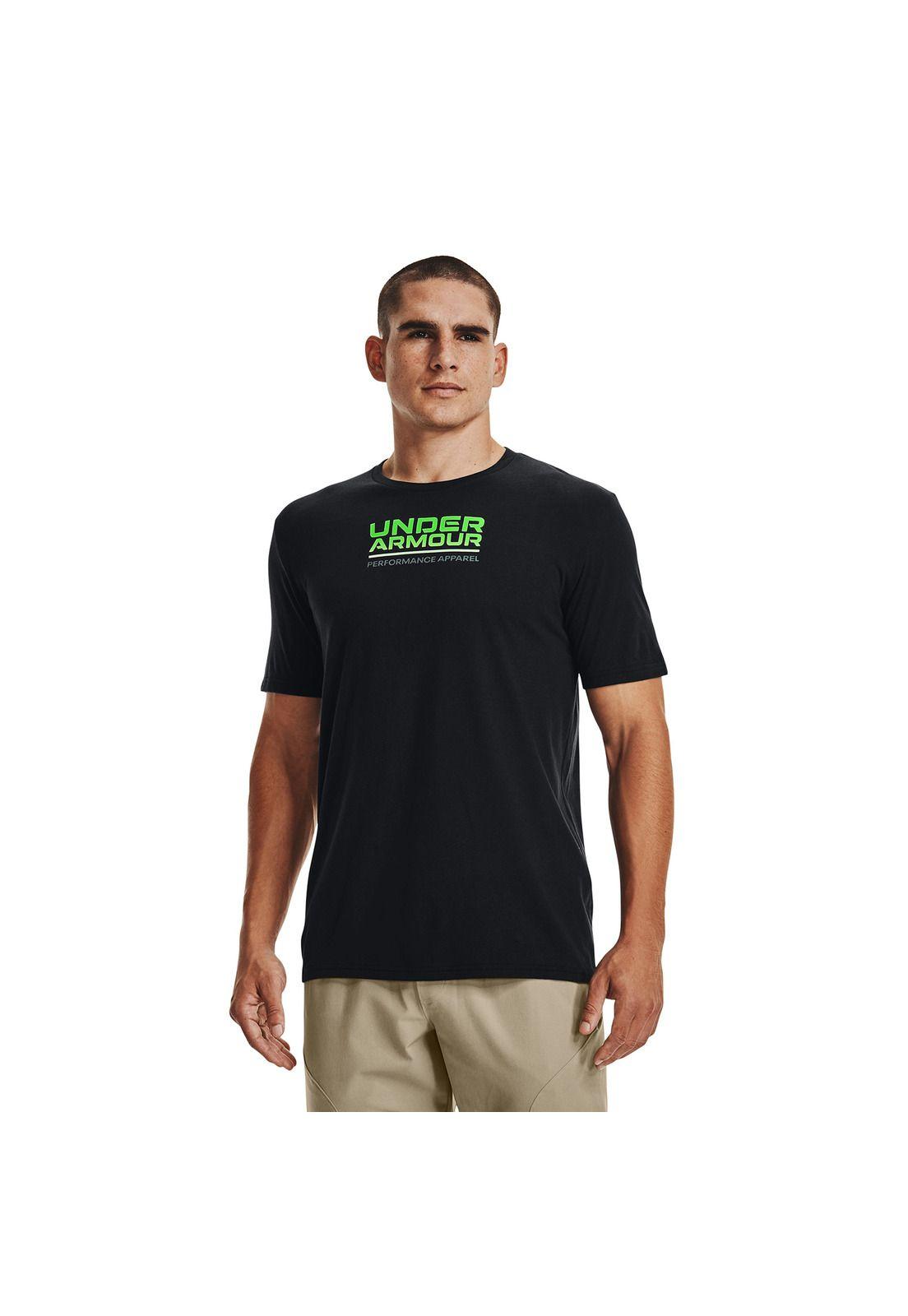 Polera Hombre Wordmark Negro-2