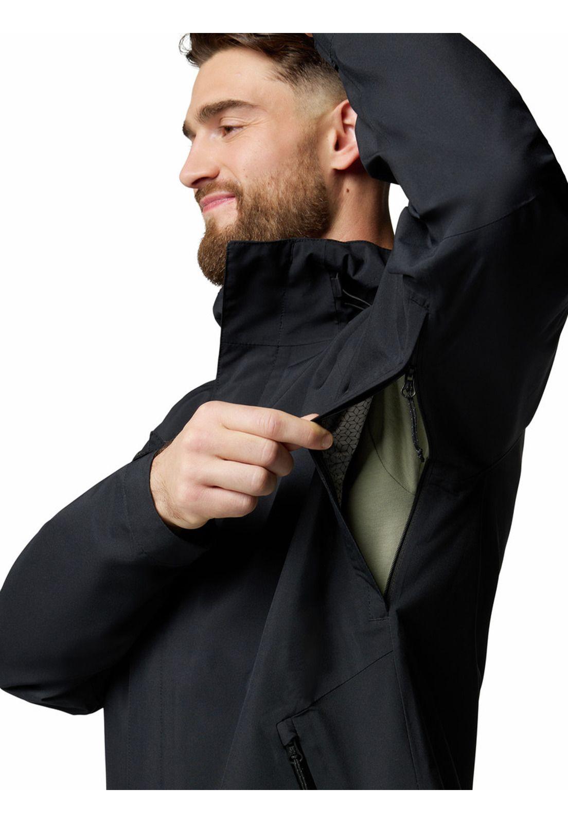 Cortaviento imperm Hombre Earth Explorer Negro-4