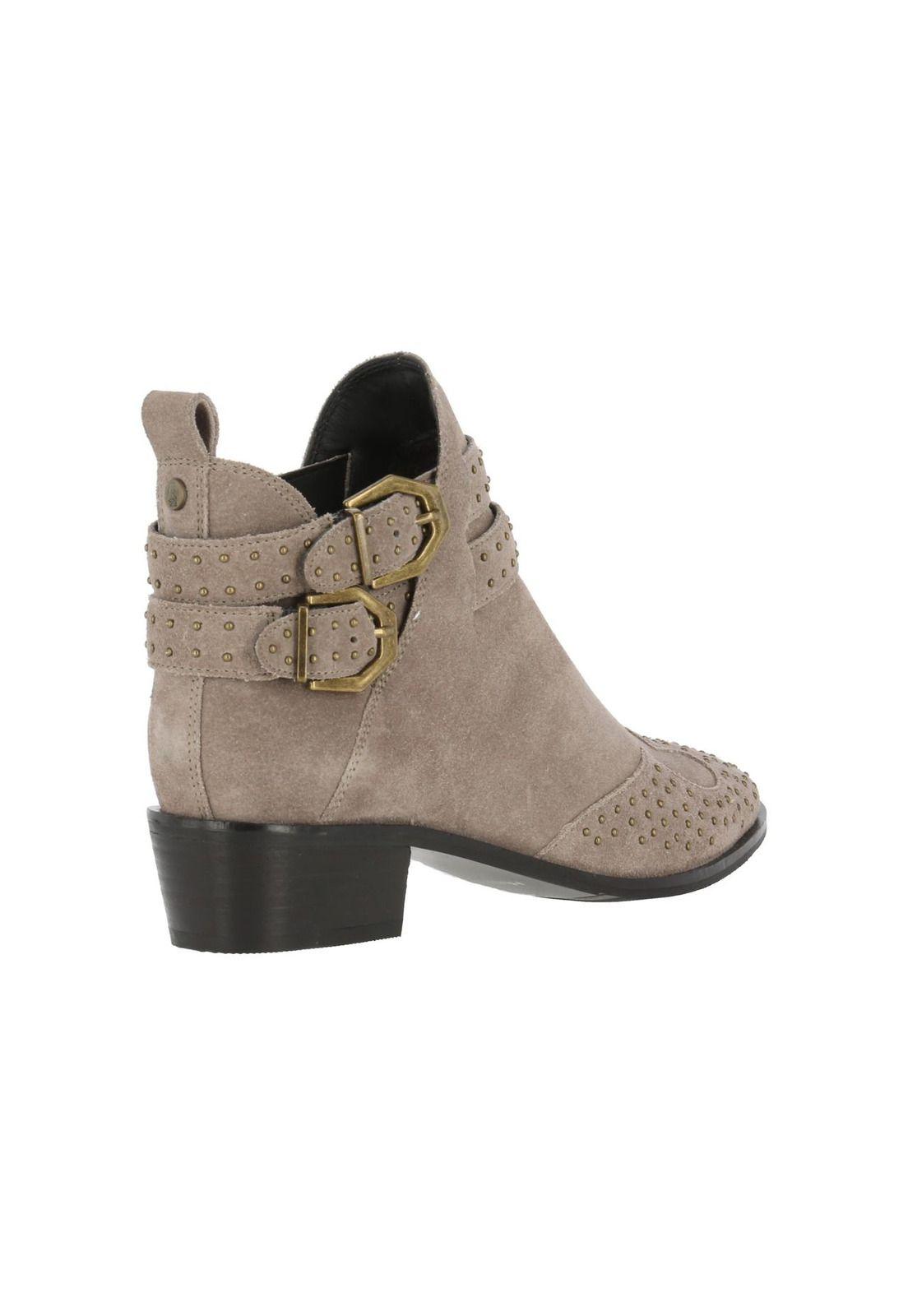 Botin Cuero Mujer Denver Taupe-4