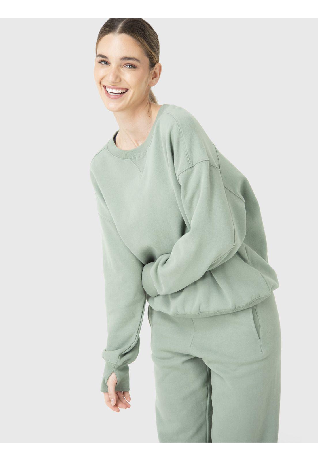 Polerón Mujer Gloria Verde-1