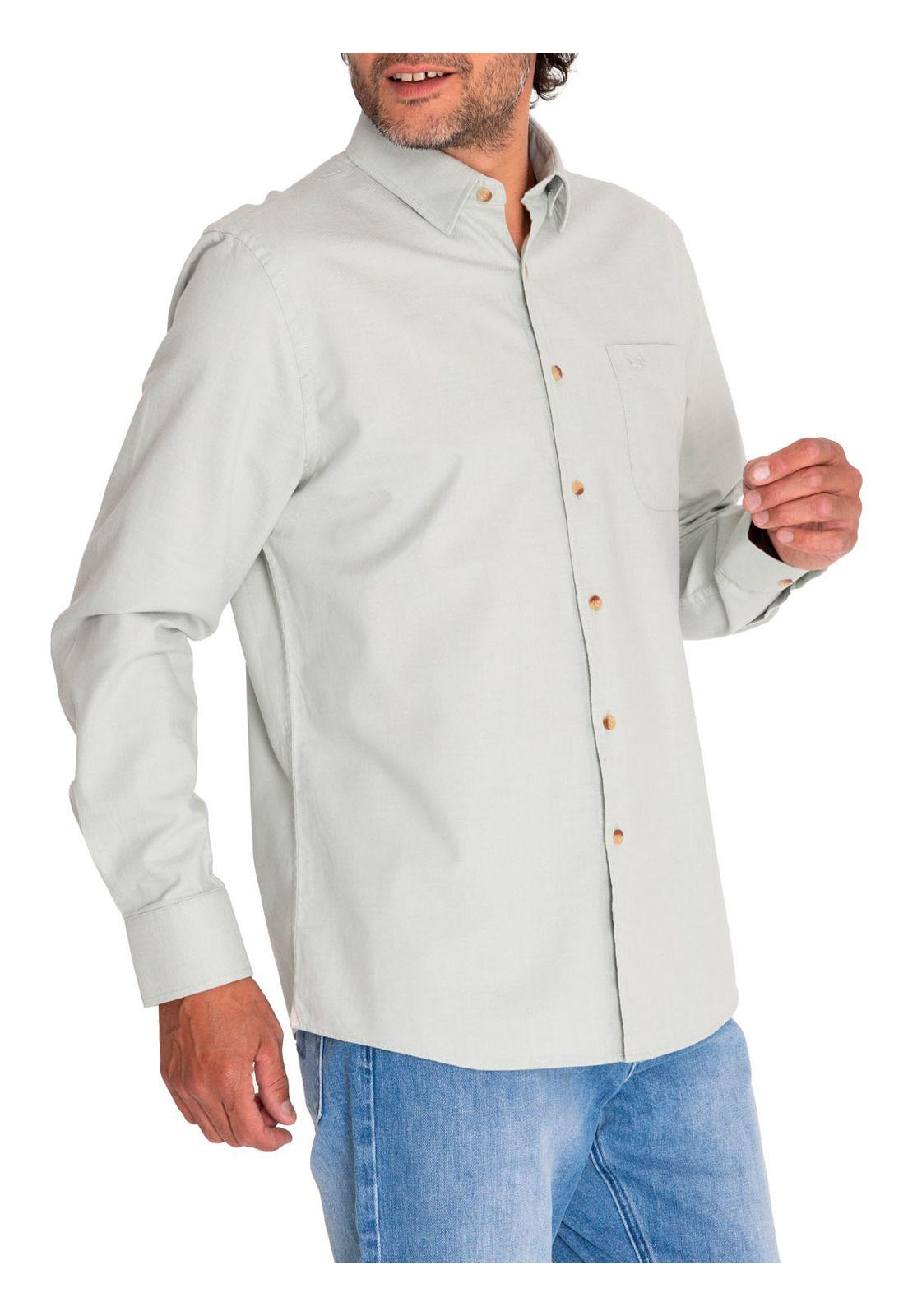 Camisa Algodón Orgánico Hombre Anzio Verde-5