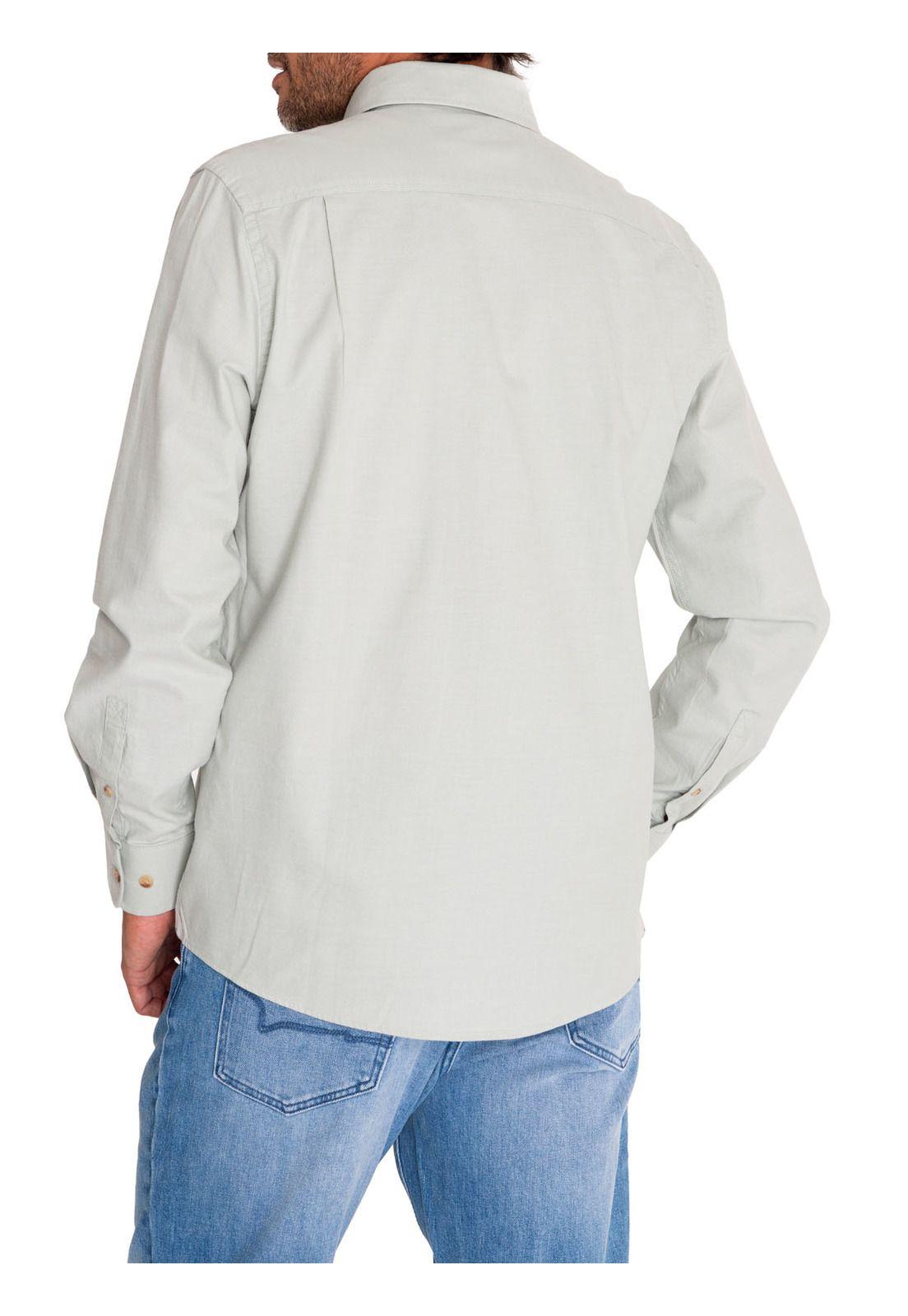 Camisa Algodón Orgánico Hombre Anzio Verde-6