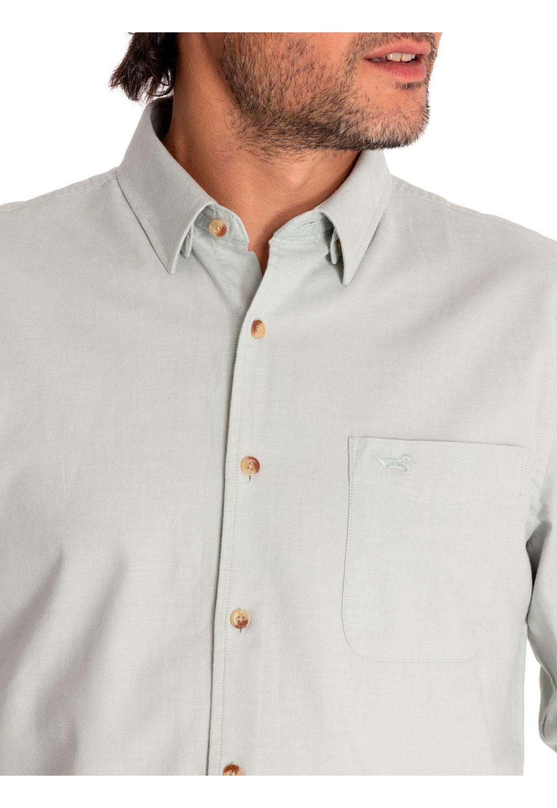Camisa Algodón Orgánico Hombre Anzio Verde-7