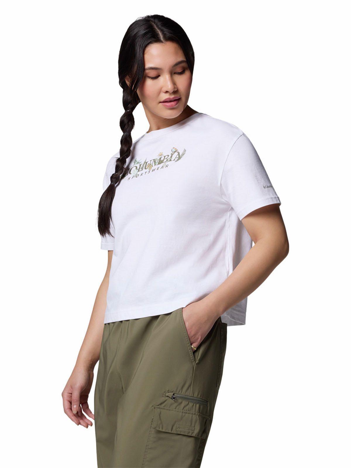 Polera M/C Mujer Rolling Bend Graphic Blanco-1