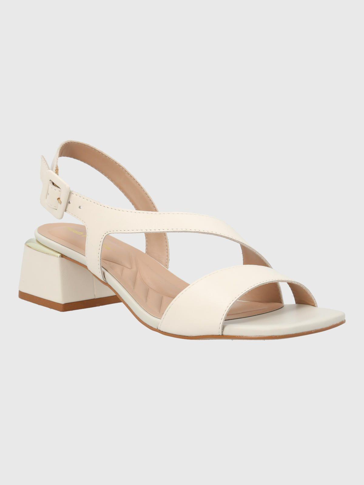 Sandalia Vestir Mujer Cuero Agna Blanca-0