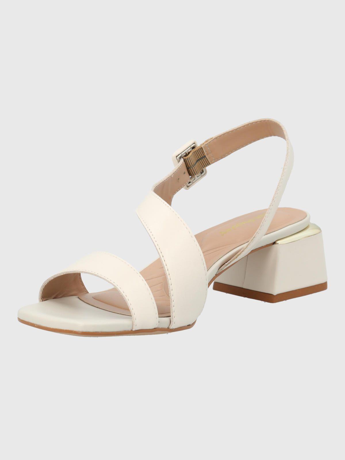 Sandalia Vestir Mujer Cuero Agna Blanca-4