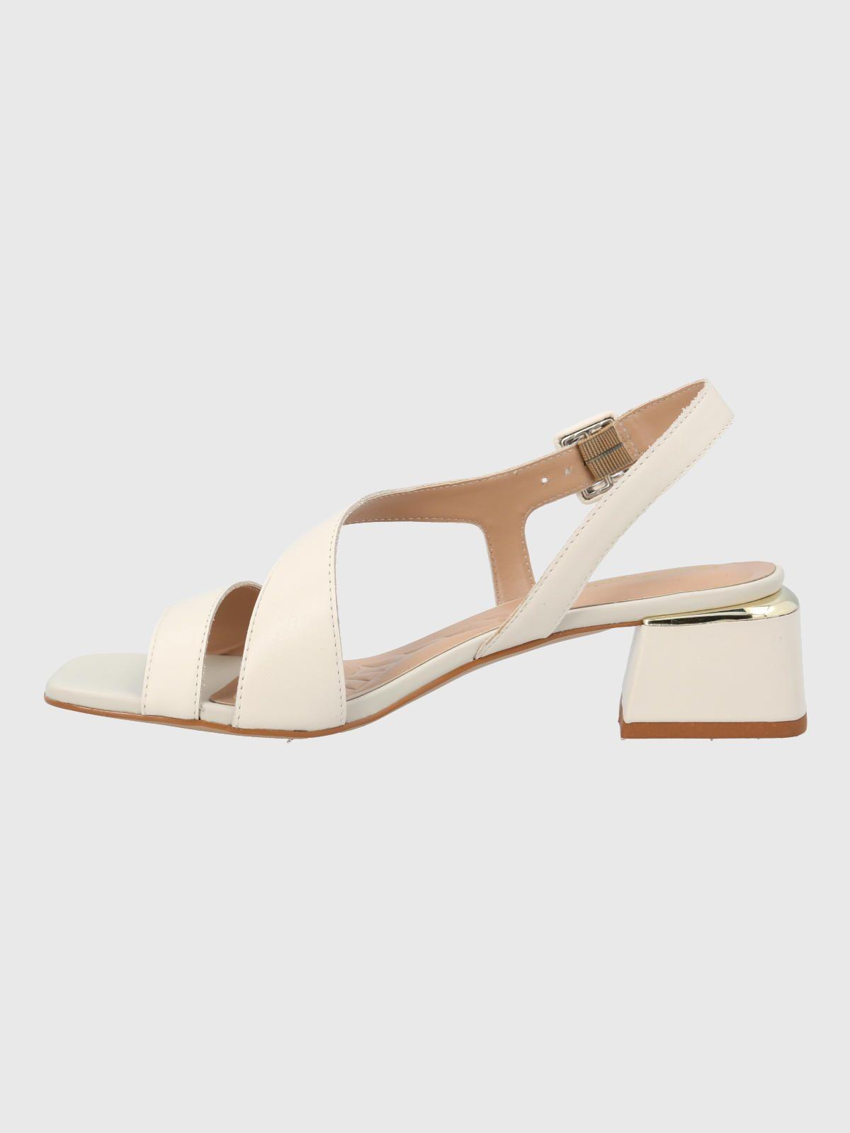 Sandalia Vestir Mujer Cuero Agna Blanca-5