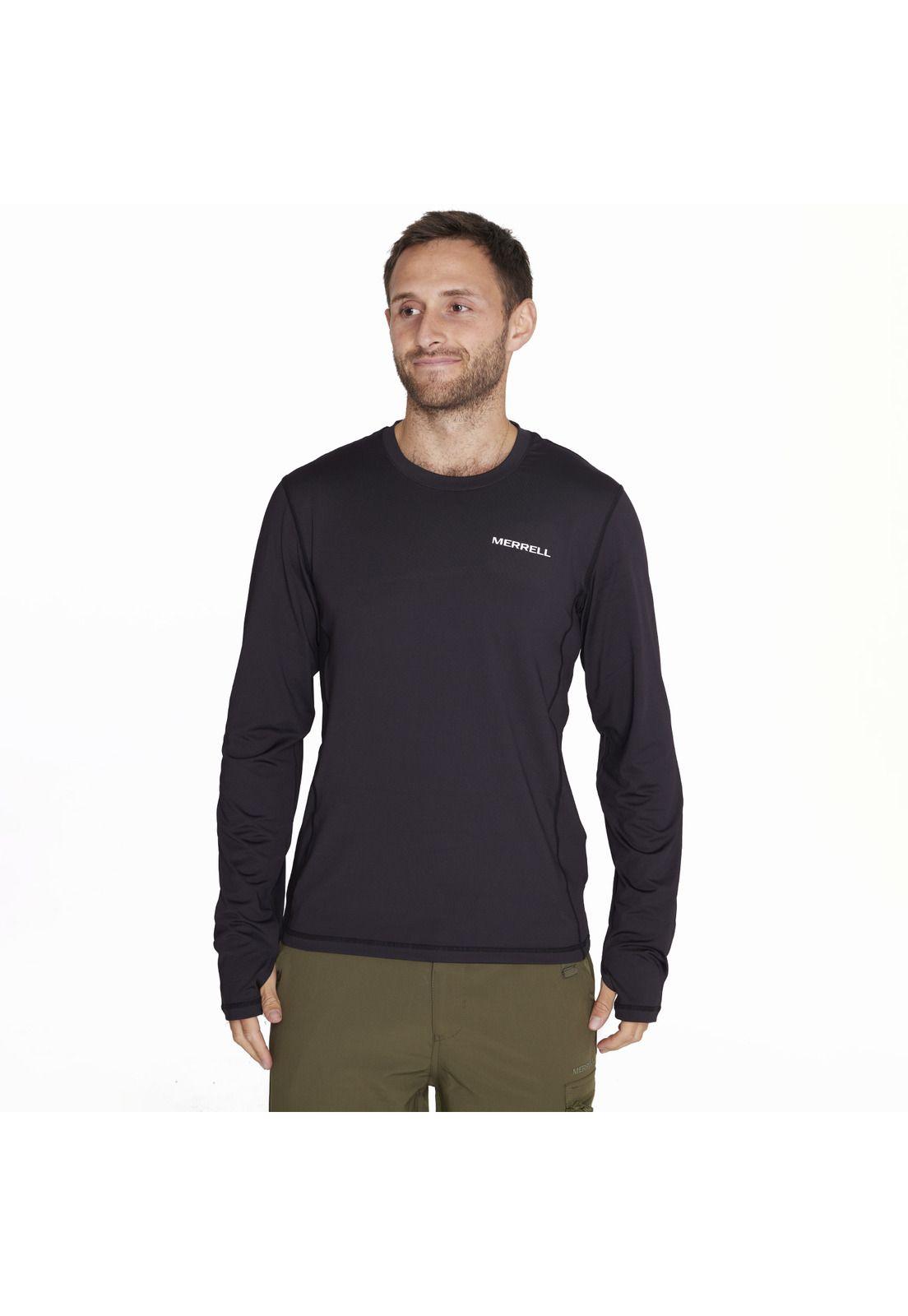 Primera Capa Long Sleeve First La Negro Hombre-0