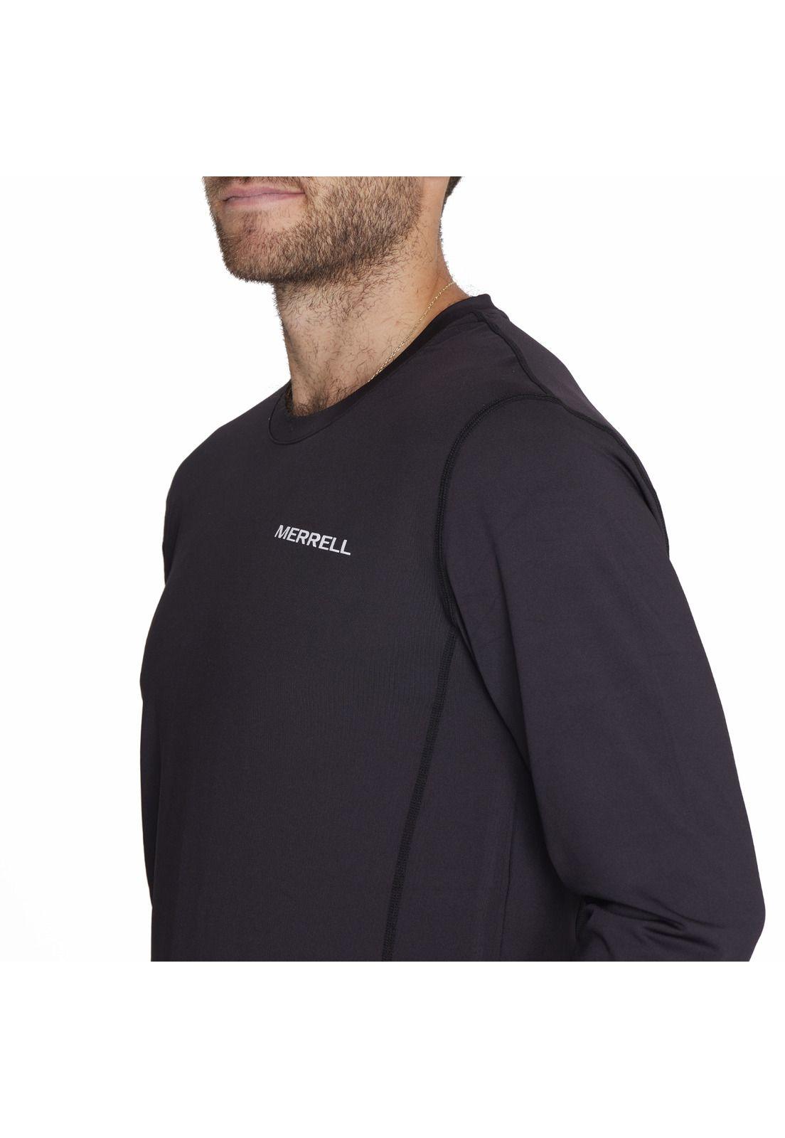 Primera Capa Long Sleeve First La Negro Hombre-4