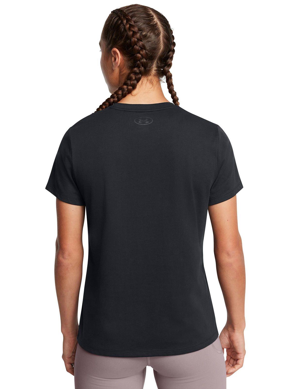 Polera M/C Mujer Simple Branded Negro-4