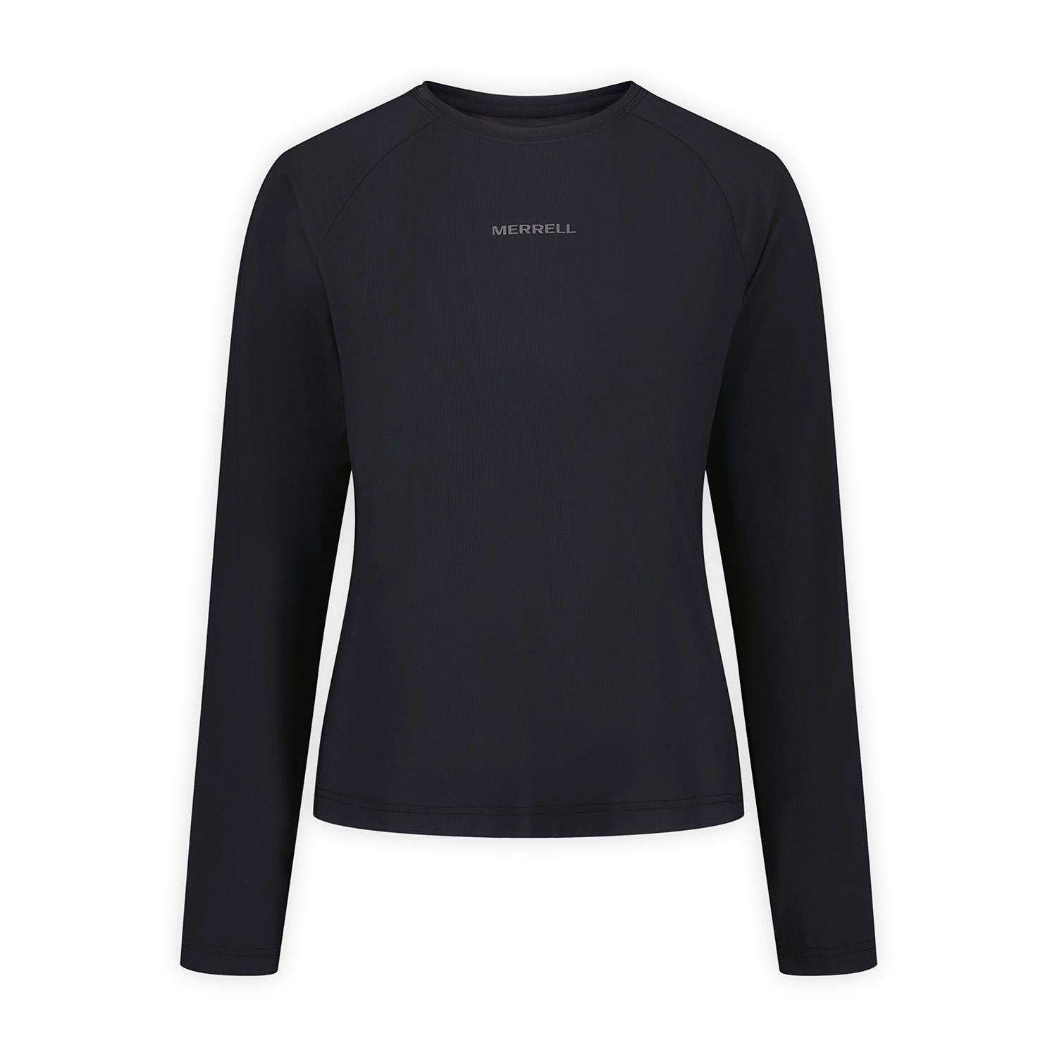 Polera ML Mujer Safan Running Ls Raglan Negro-6