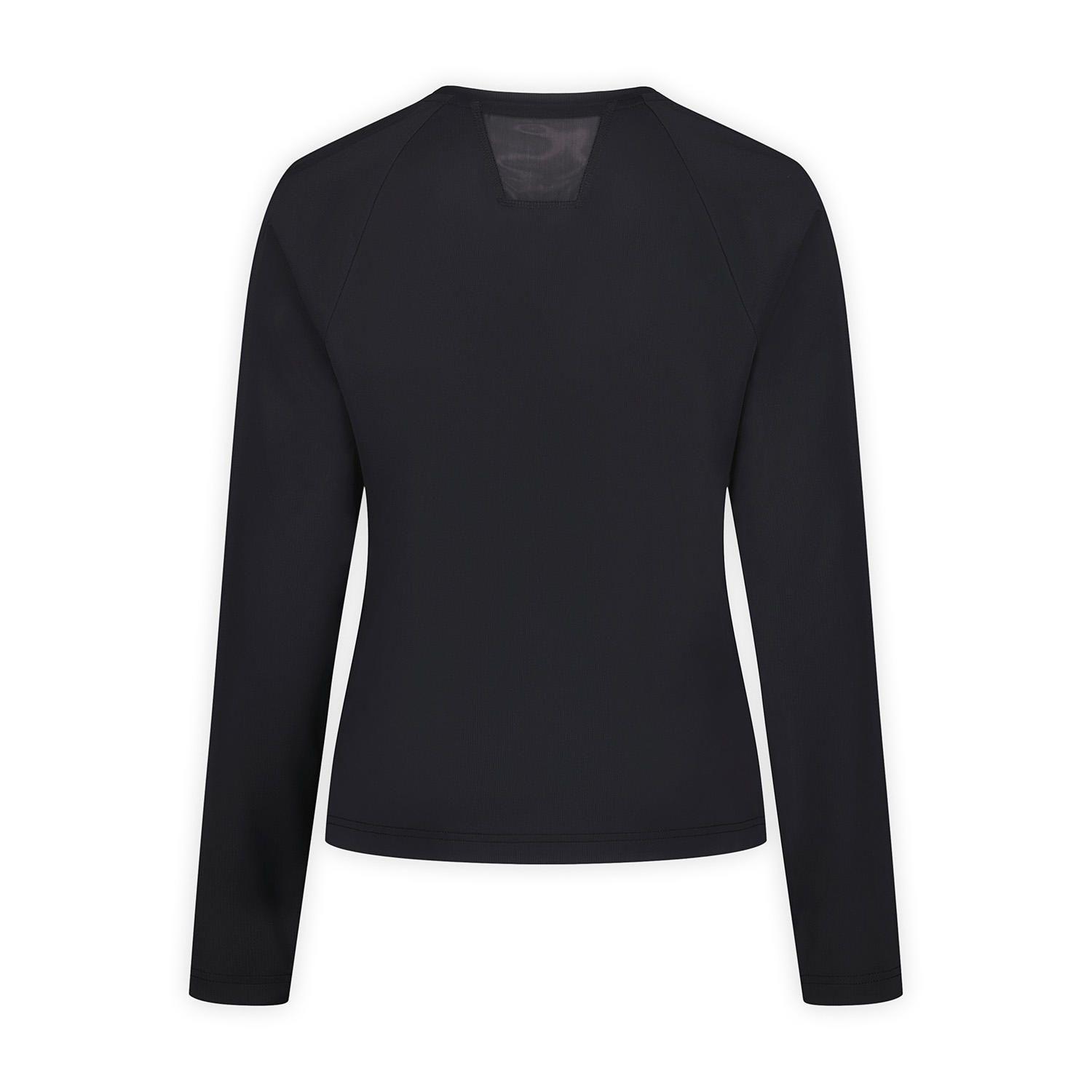 Polera ML Mujer Safan Running Ls Raglan Negro-7