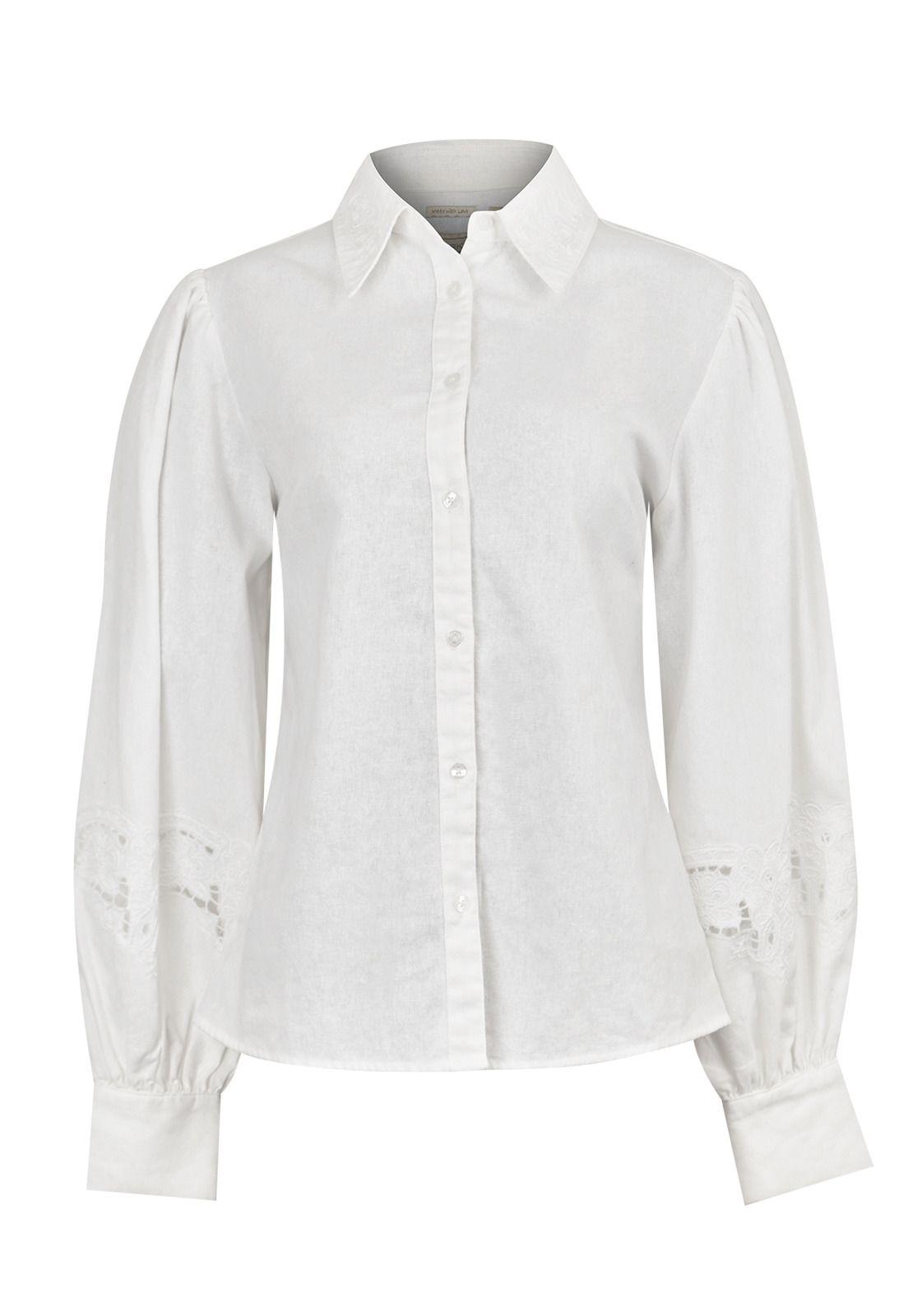 Blusa Algodón Orgánico Blanco Carla Mujer -0