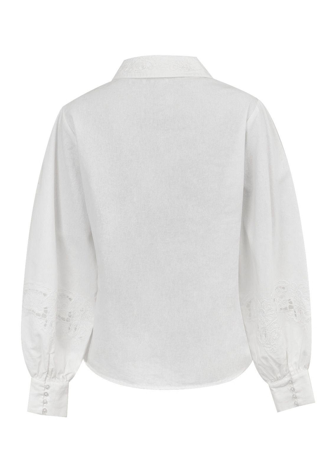 Blusa Algodón Orgánico Blanco Carla Mujer -1