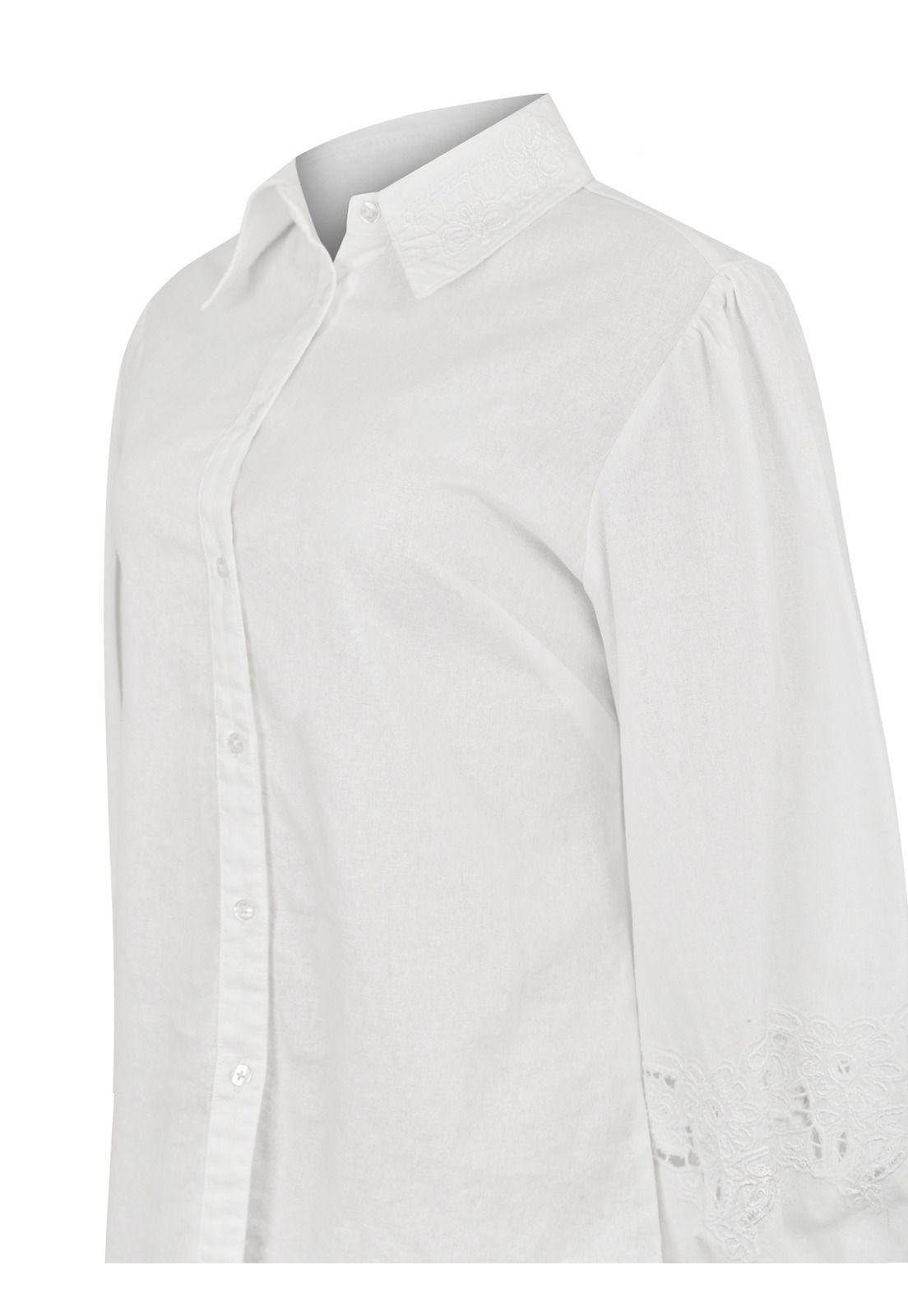 Blusa Algodón Orgánico Blanco Carla Mujer -3