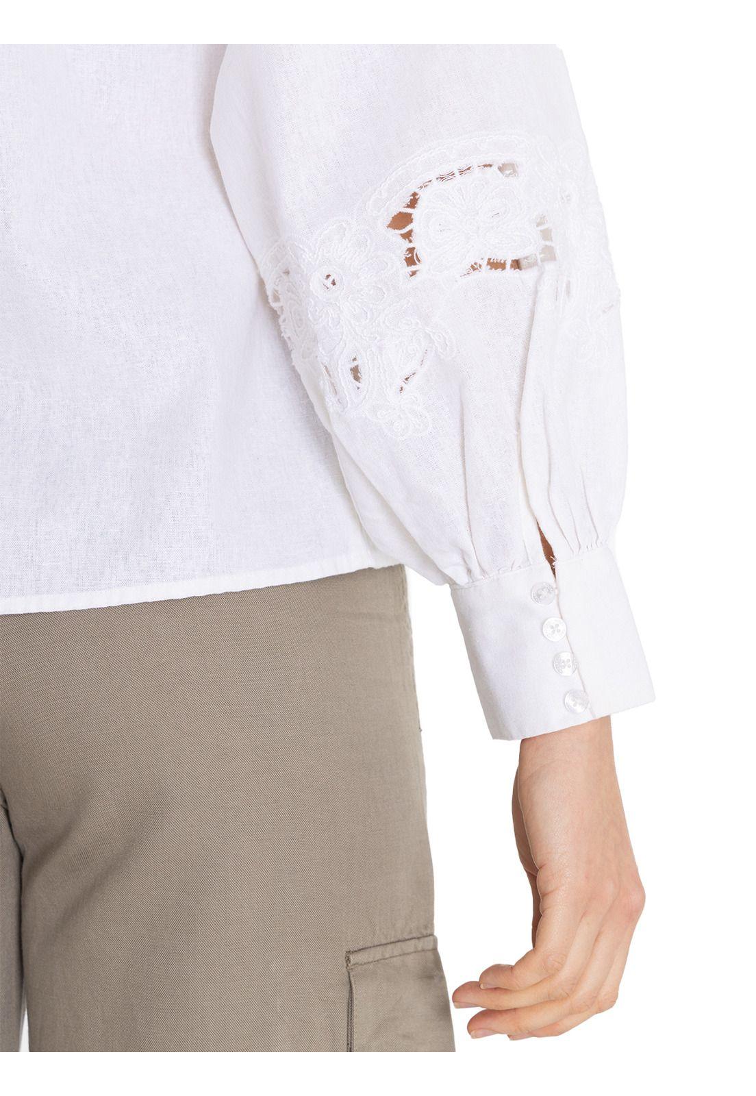 Blusa Algodón Orgánico Blanco Carla Mujer -9