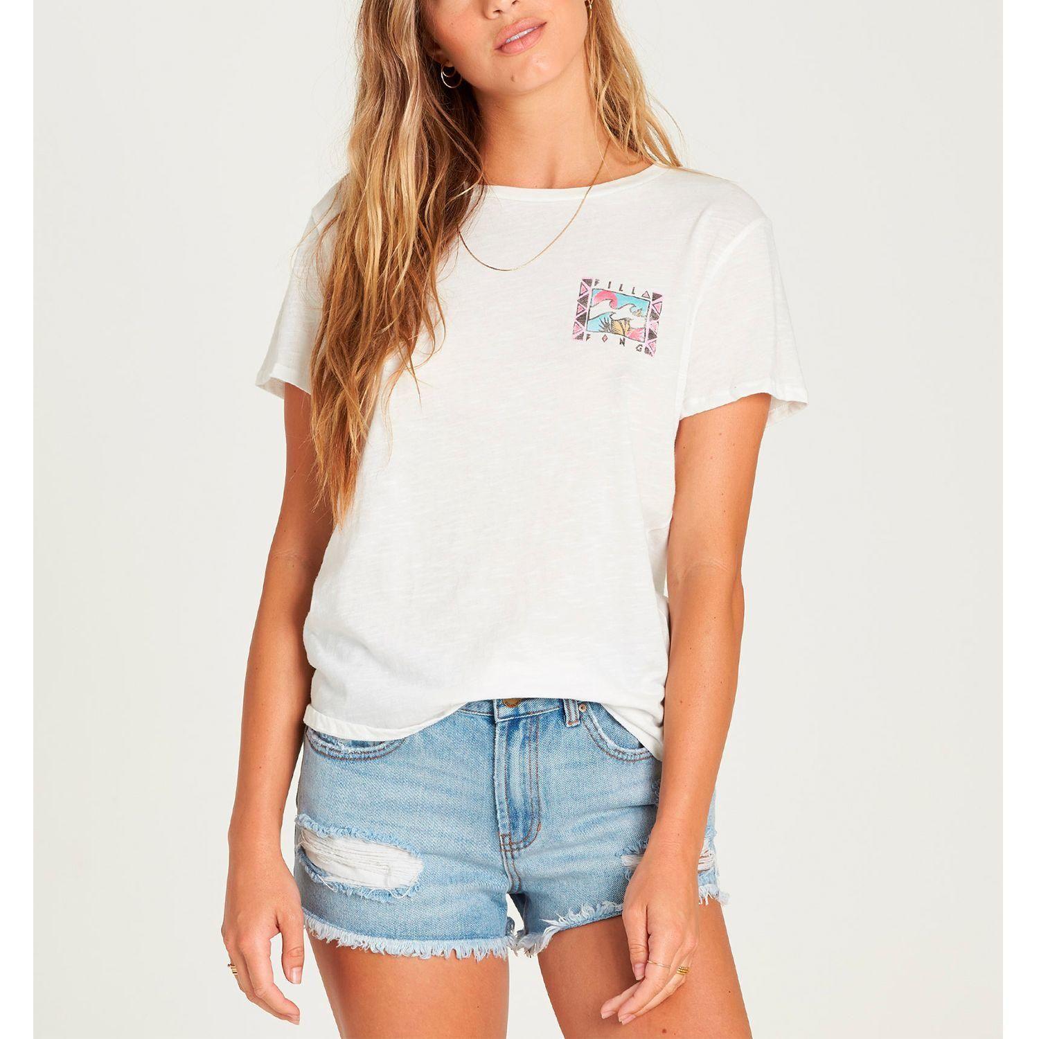 Polera M/C Mujer Life In The Wild Blanco-0