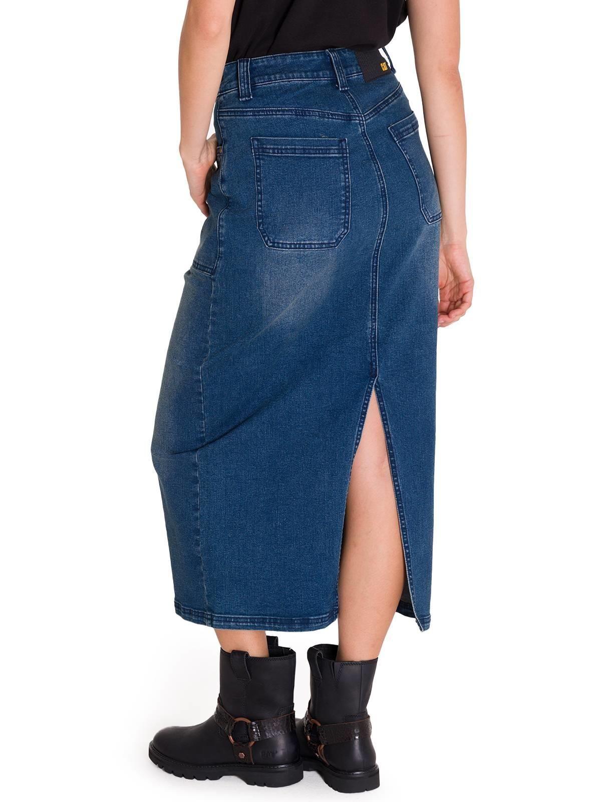 Falda Casual Carpenter Maxi Mujer Denim-3