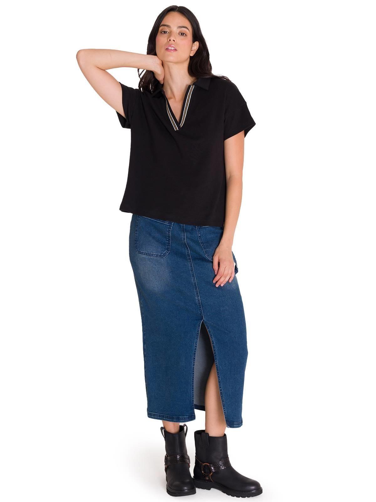 Falda Casual Carpenter Maxi Mujer Denim-8