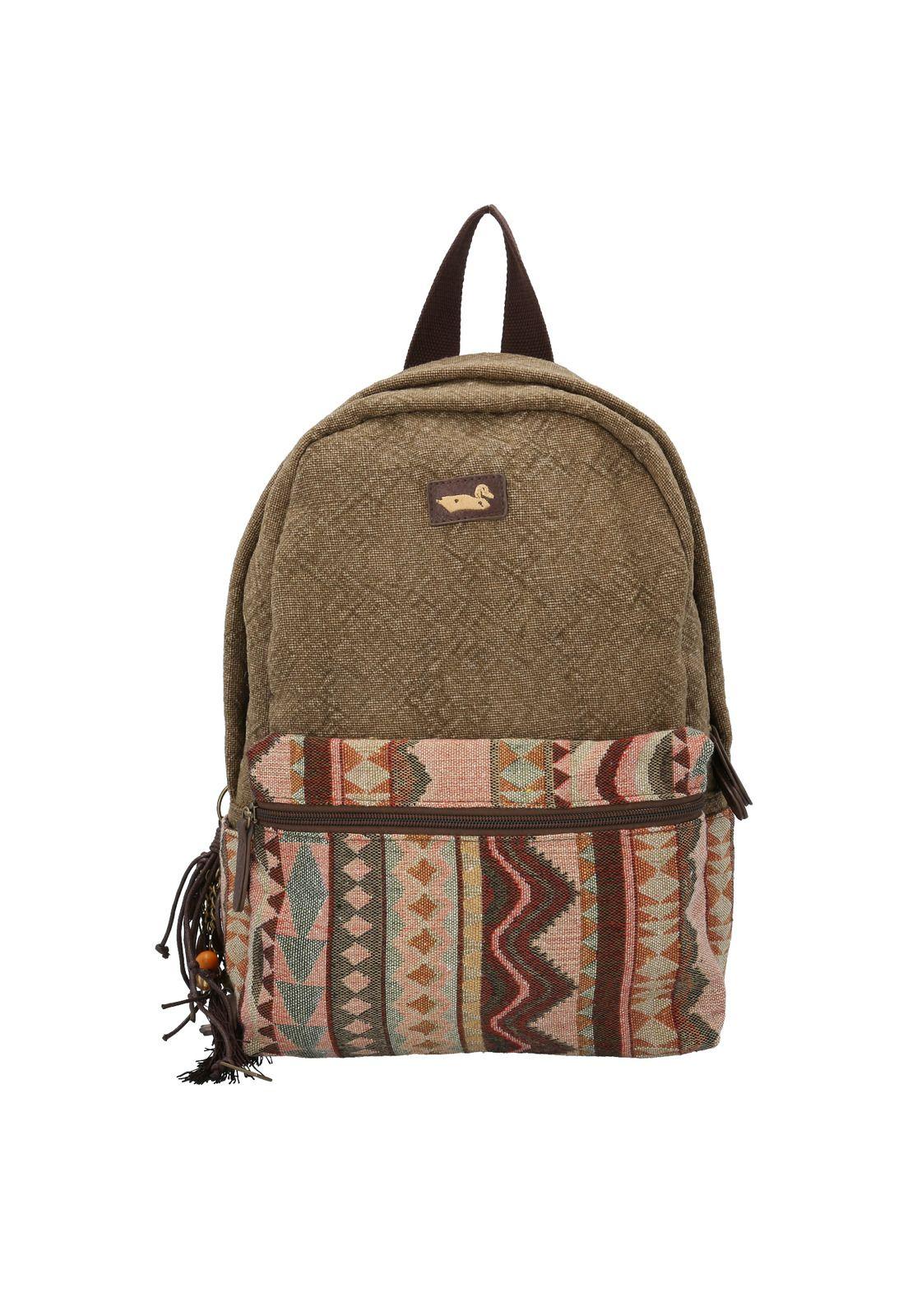 Mochila  Mujer Apple Back Café-0