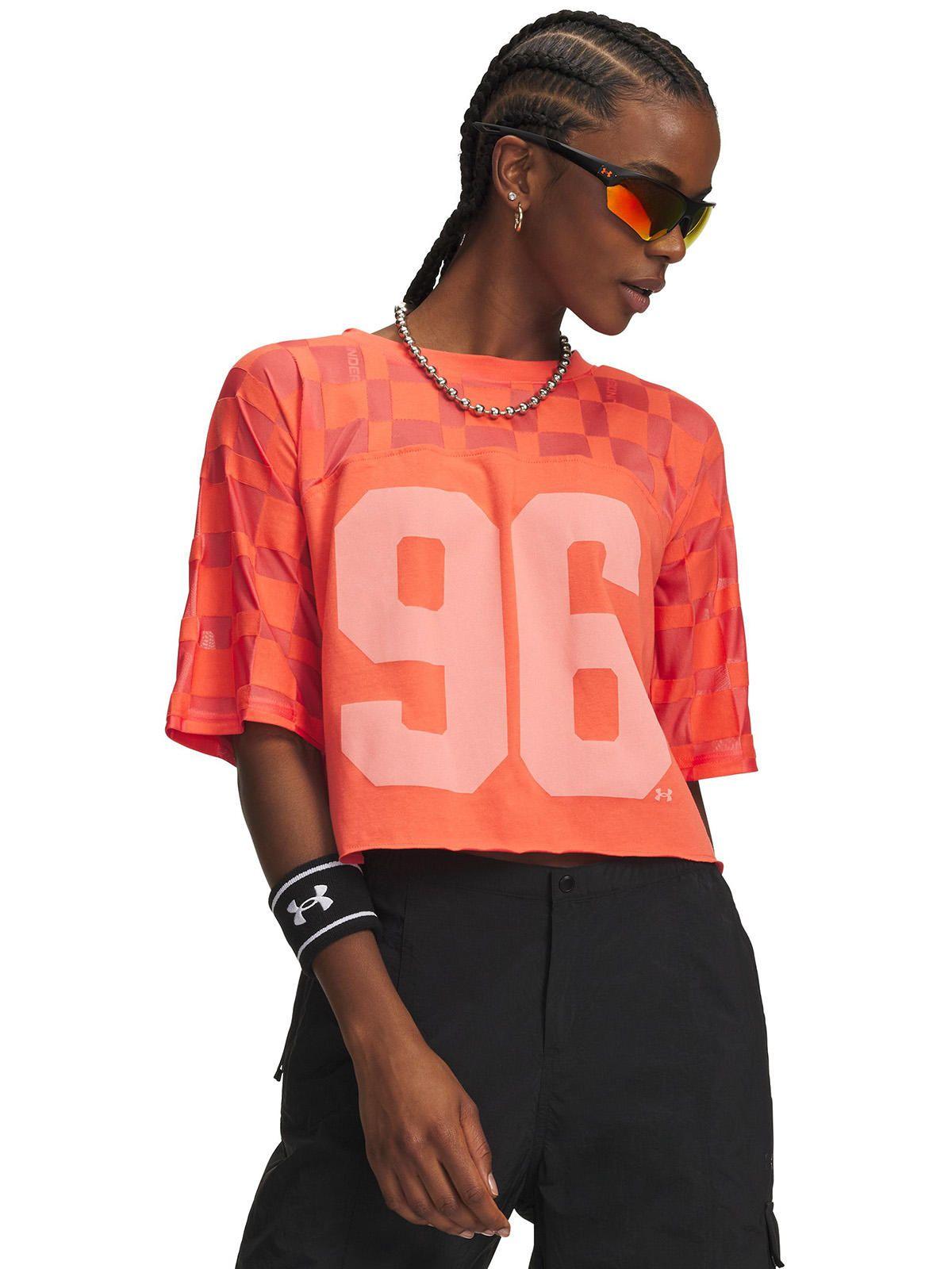 Polera M/C Mujer Burnout 96 Rojo-0