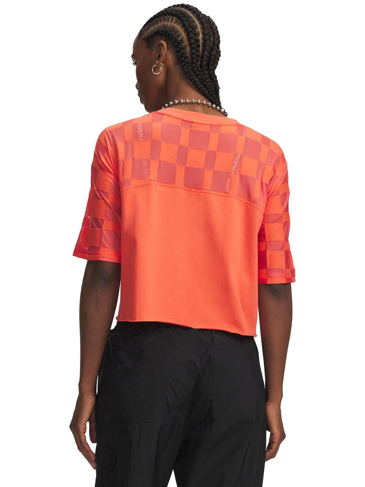Polera M/C Mujer Burnout 96 Rojo-1
