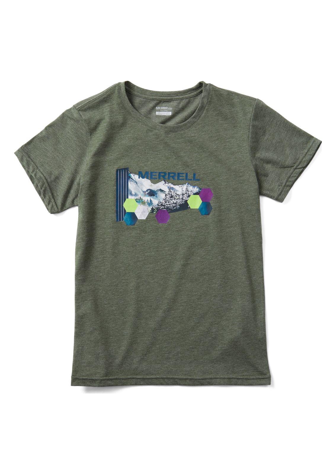 Polera Manga Corta W Merrell Crew Verde-0