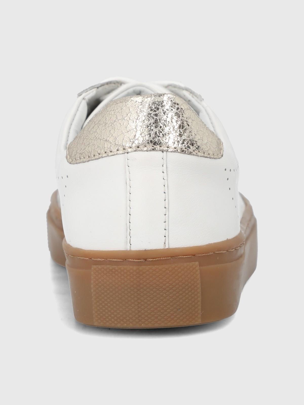Zapatilla Cuero Mujer Salena Blanco-6