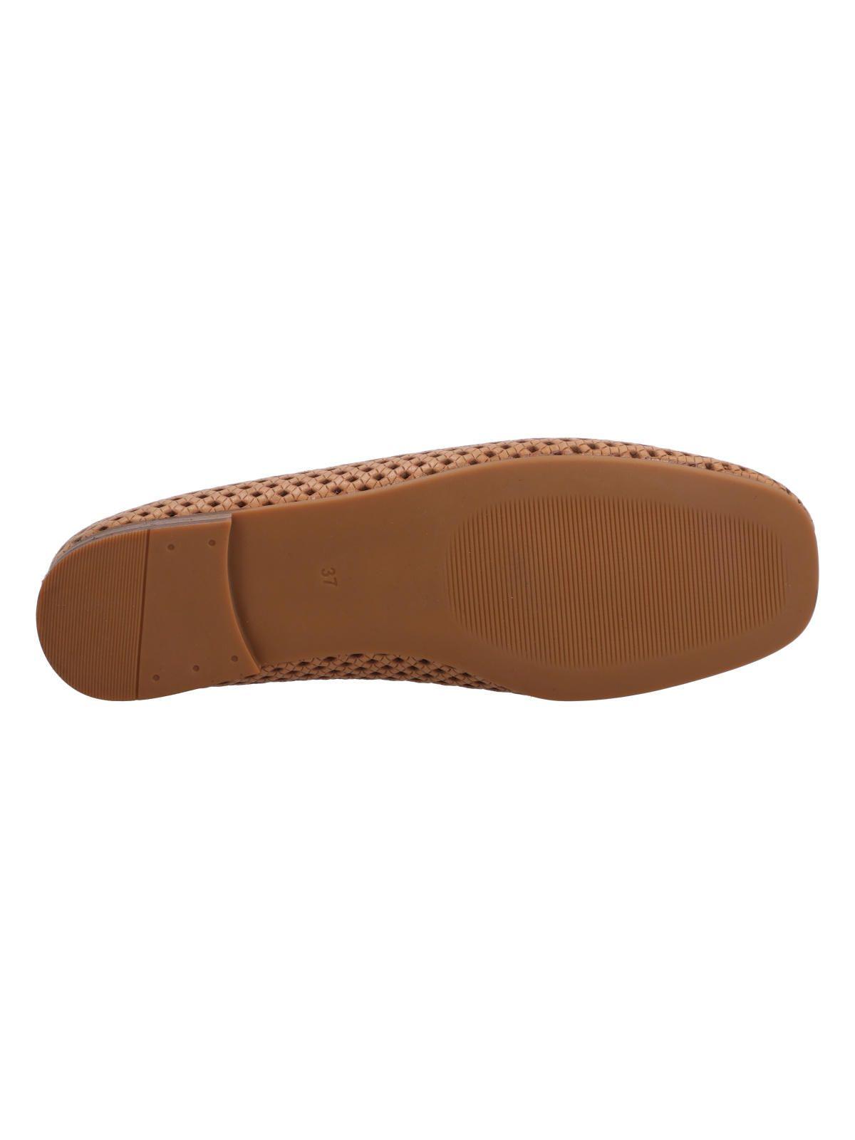 Mocasin Cuero Mujer Wellington Camel-7