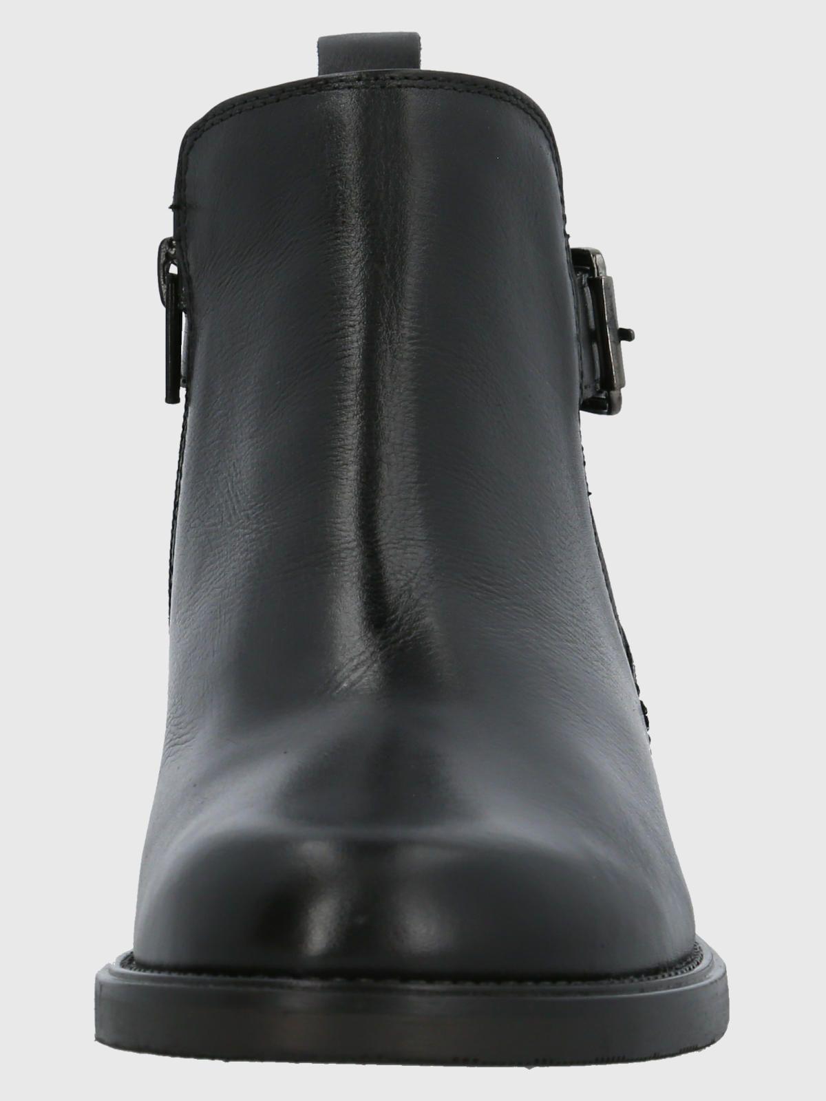 Botín Cuero Mujer Fey Negro-3