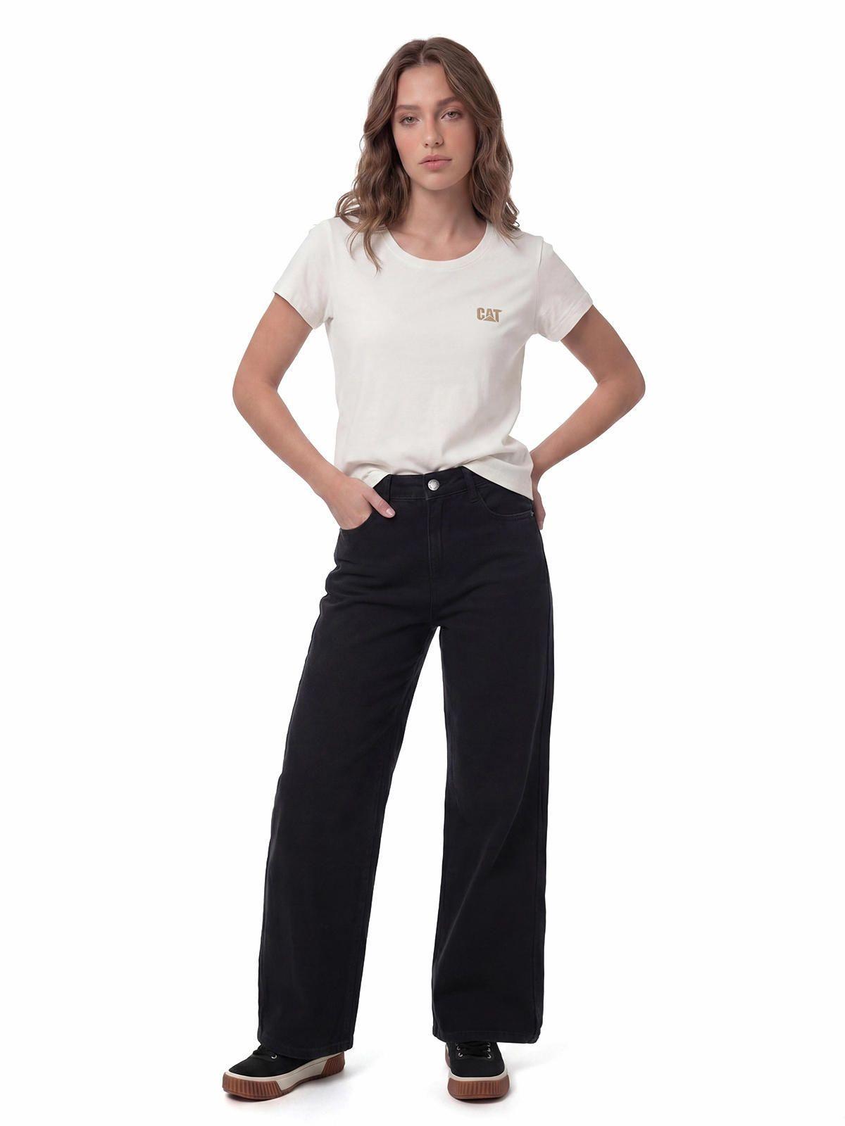 Jeans Mujer Denim Wide Leg - Black Stone-3