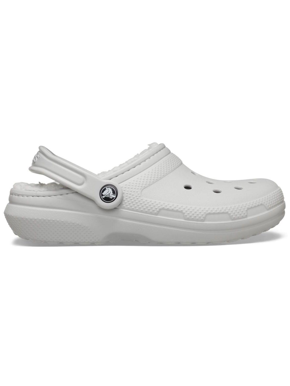 Zueco Crocs Mujer Classic Lined Clog Gris-0