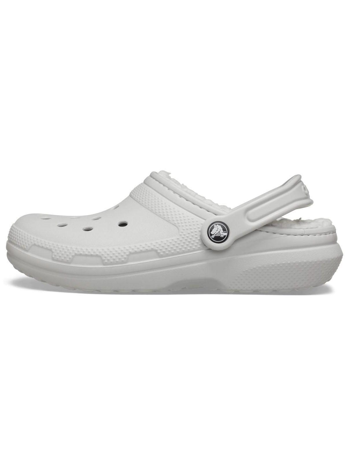 Zueco Crocs Mujer Classic Lined Clog Gris-1