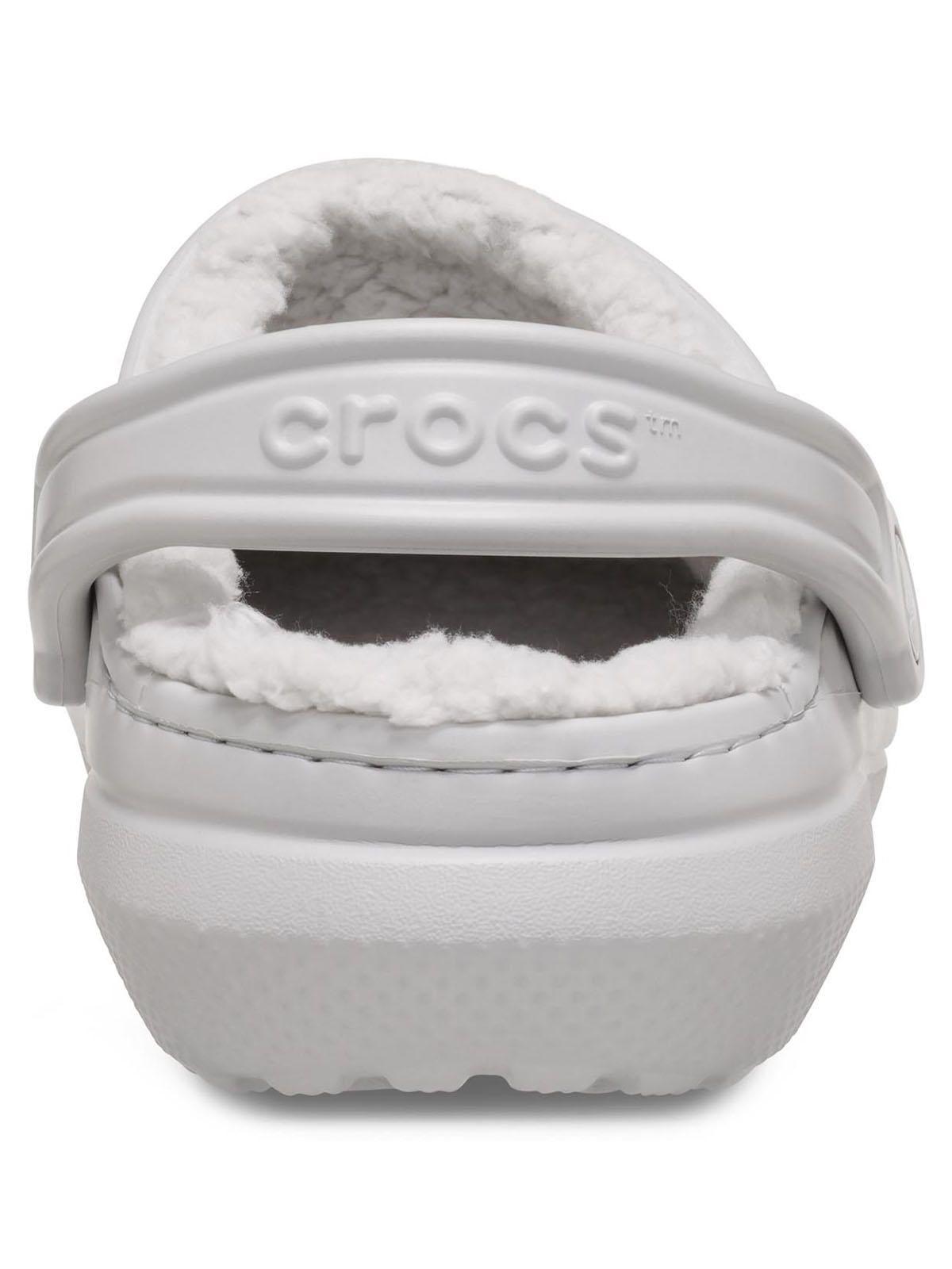 Zueco Crocs Mujer Classic Lined Clog Gris-7