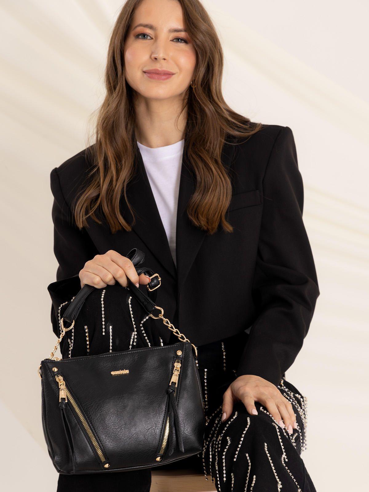 Cartera Negro Guido Cross Mujer-1