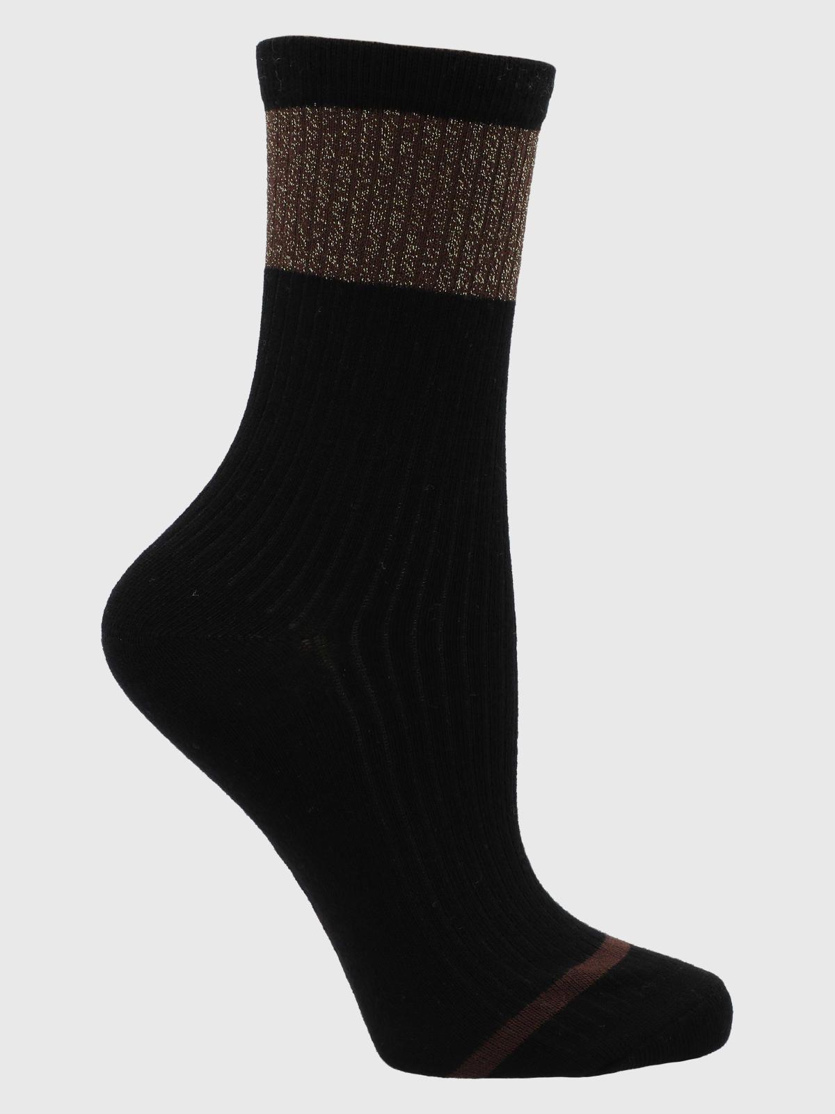 Calcetin Lurex Negro-0