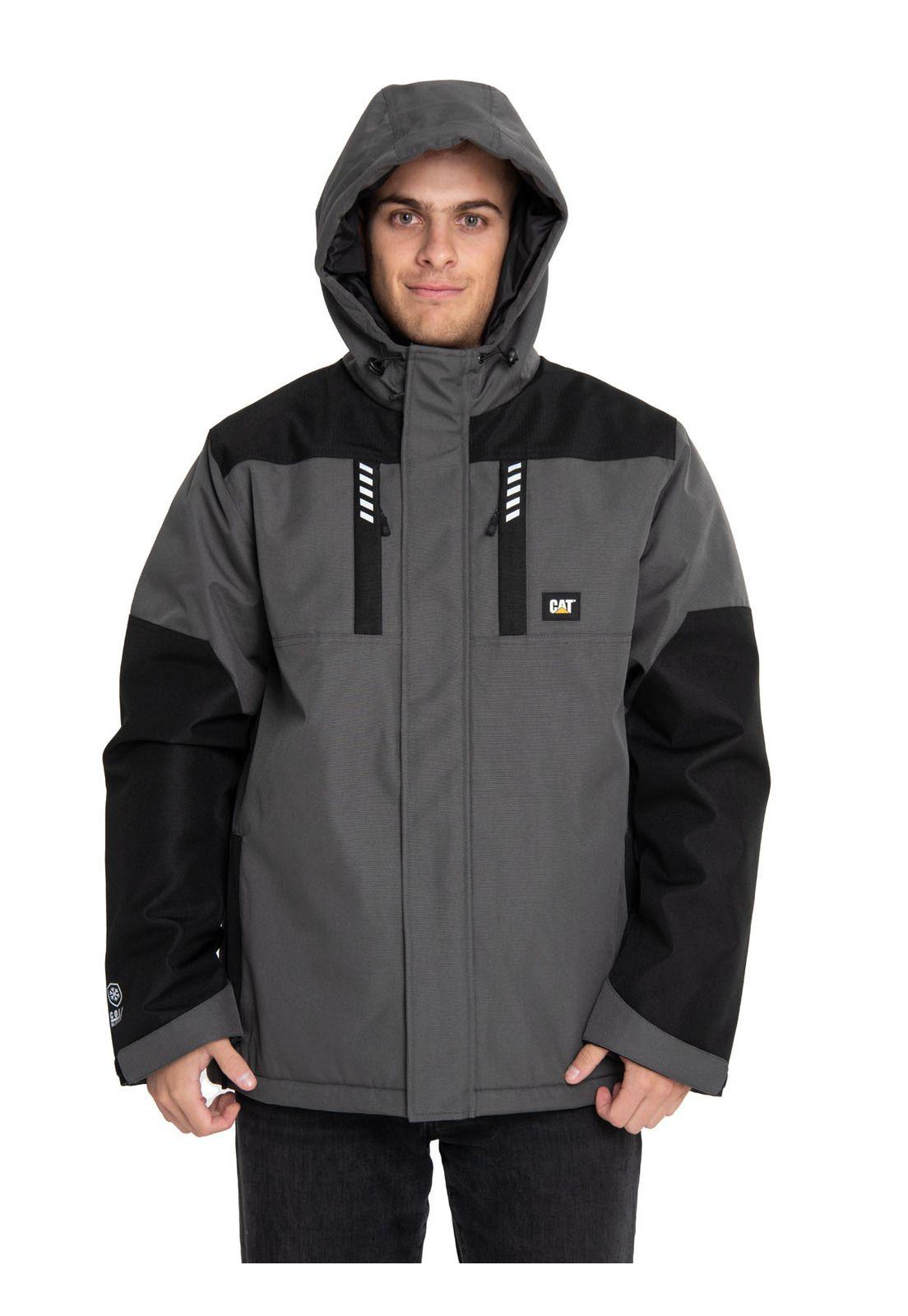 Chaqueta Hombre Midweight Insulated Oxford Gris-4