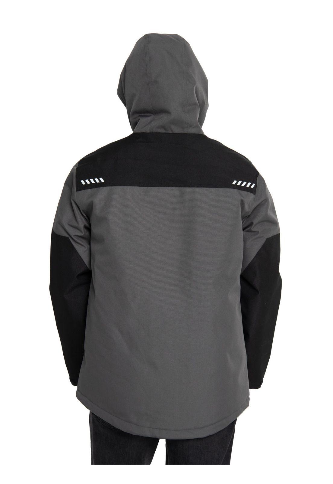 Chaqueta Hombre Midweight Insulated Oxford Gris-5