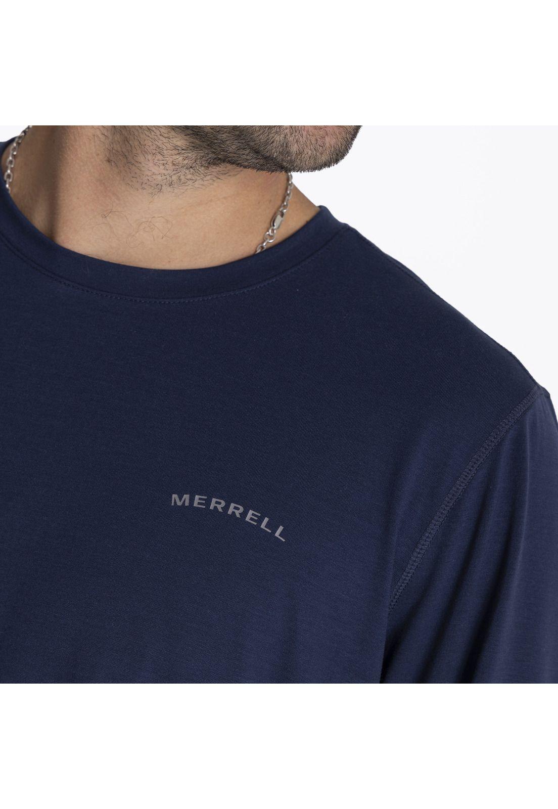 Polera Hombre Tencel Azul-3