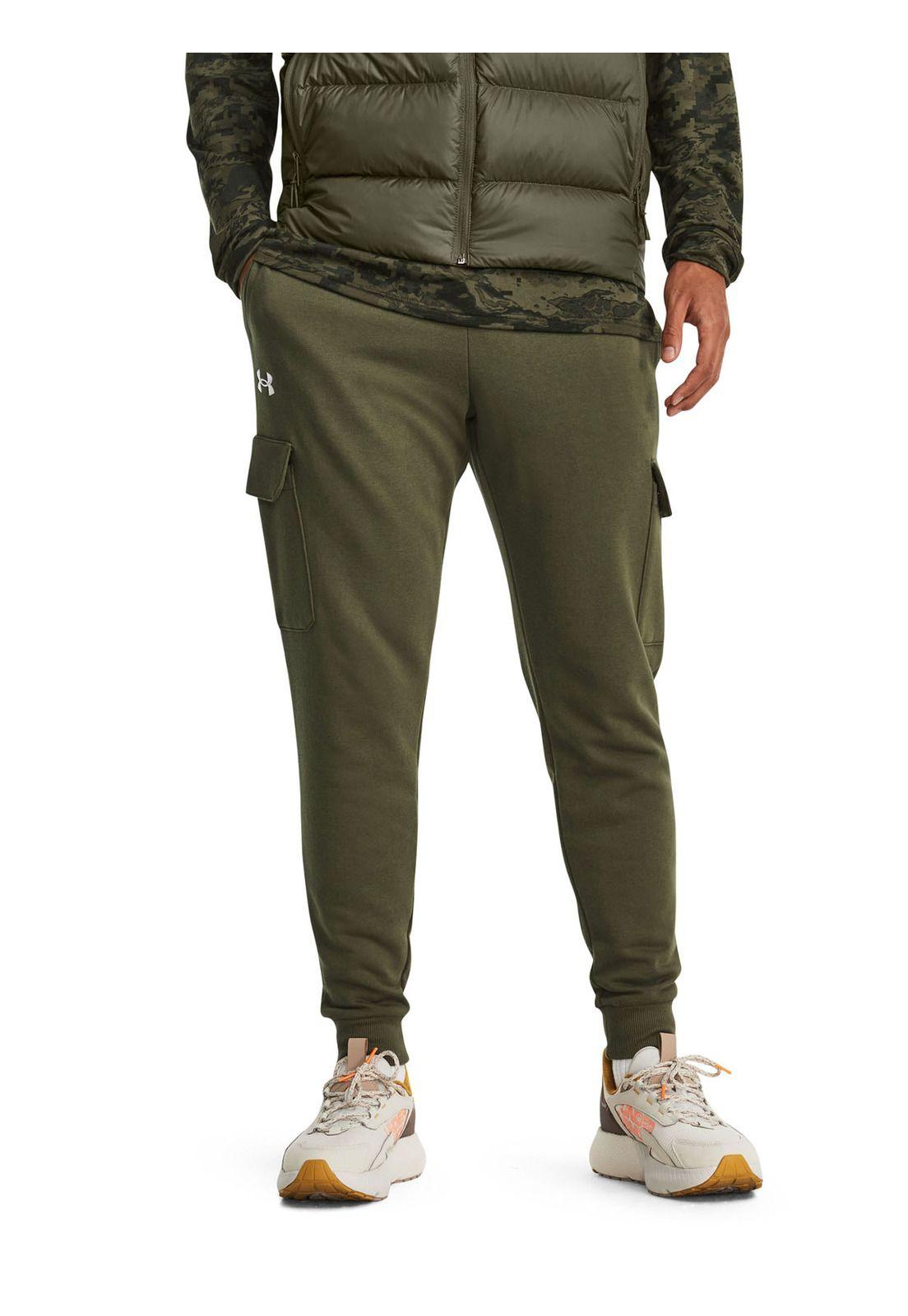 Joggers cargo UA Rival para hombre Verde-3