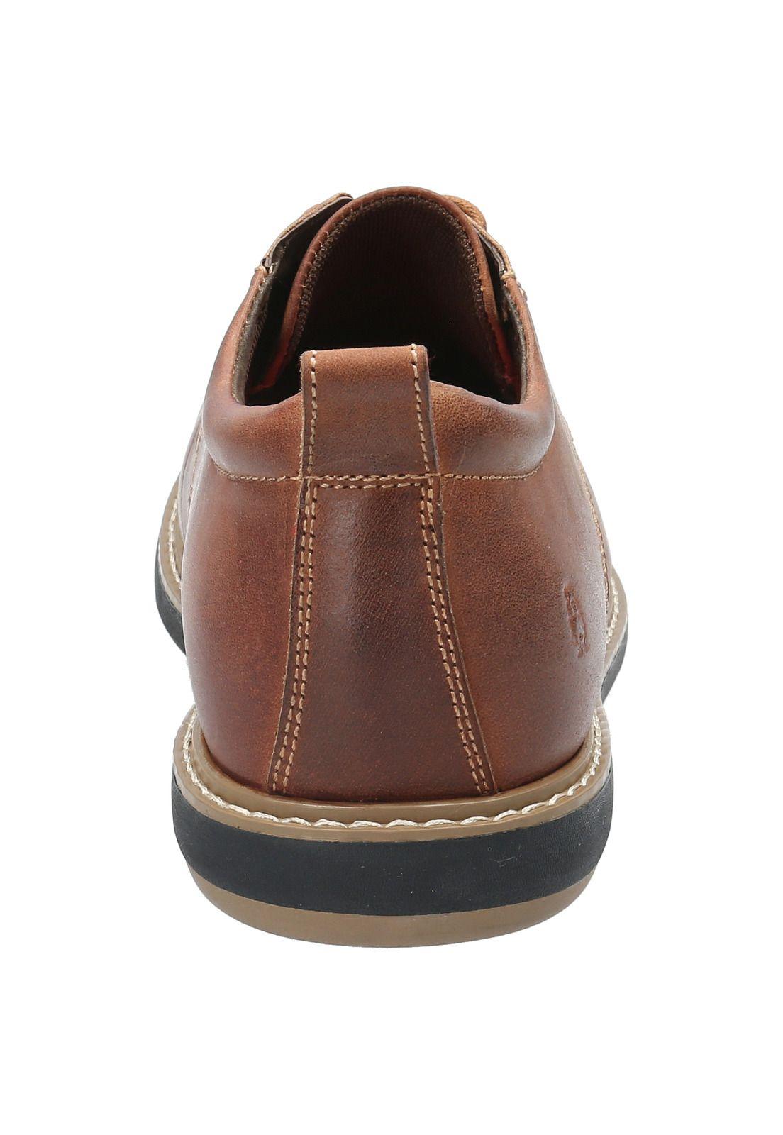 Zapato Cuero Hombre Bolo Café-6