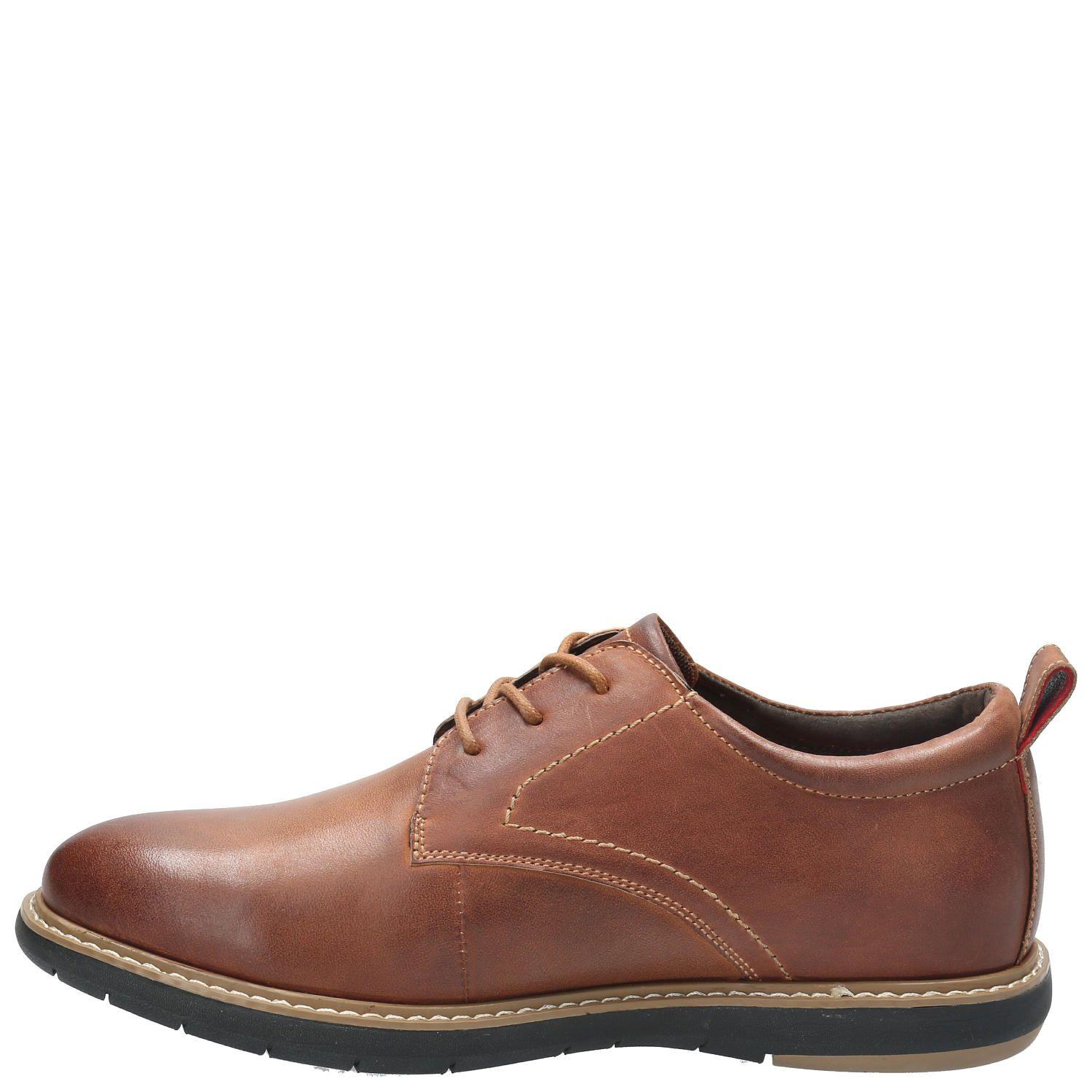 Zapato Cuero Hombre Bolo Café-5