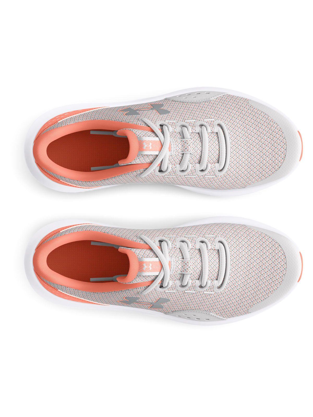 Zapatillas Run UA Surge 4 para niñas Gris-4