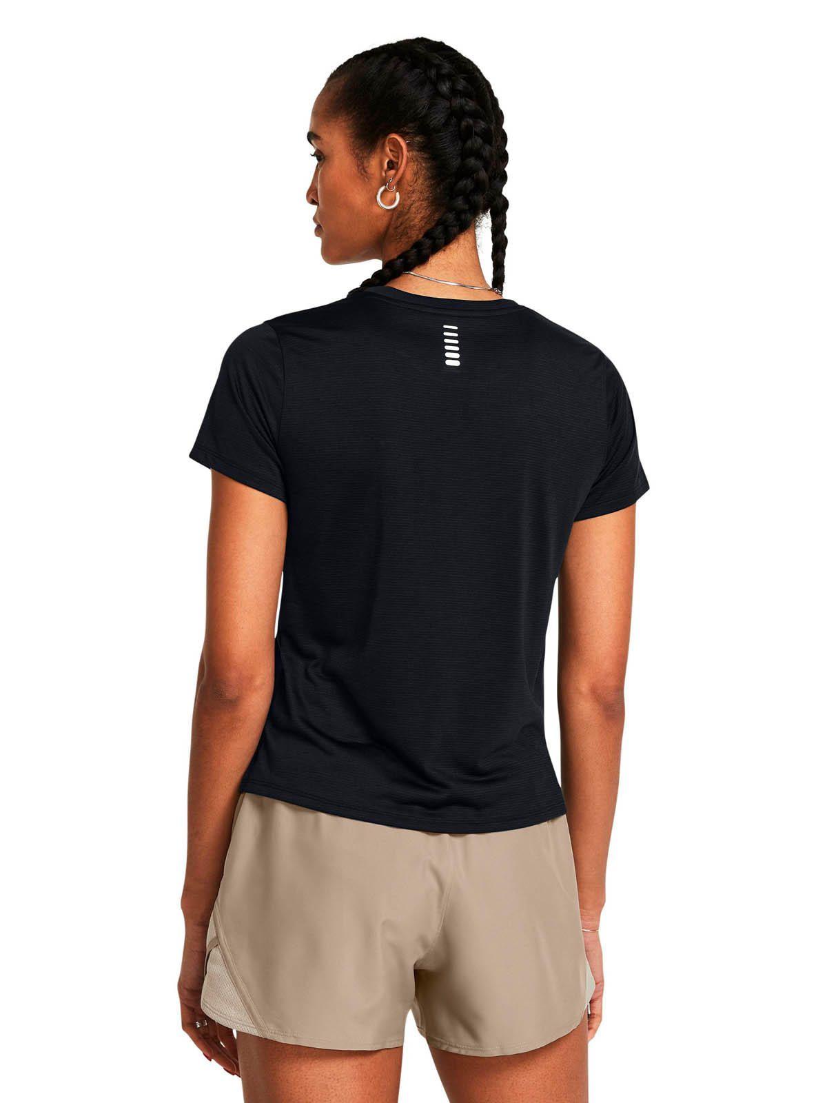 Polera Manga Corta Running para Mujer Launch Negro 
-4